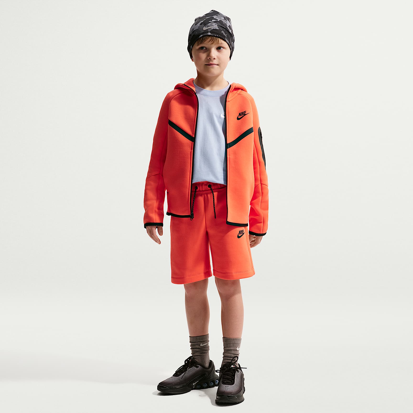 Shorts para niño talla grande Nike Sportswear Tech Fleece