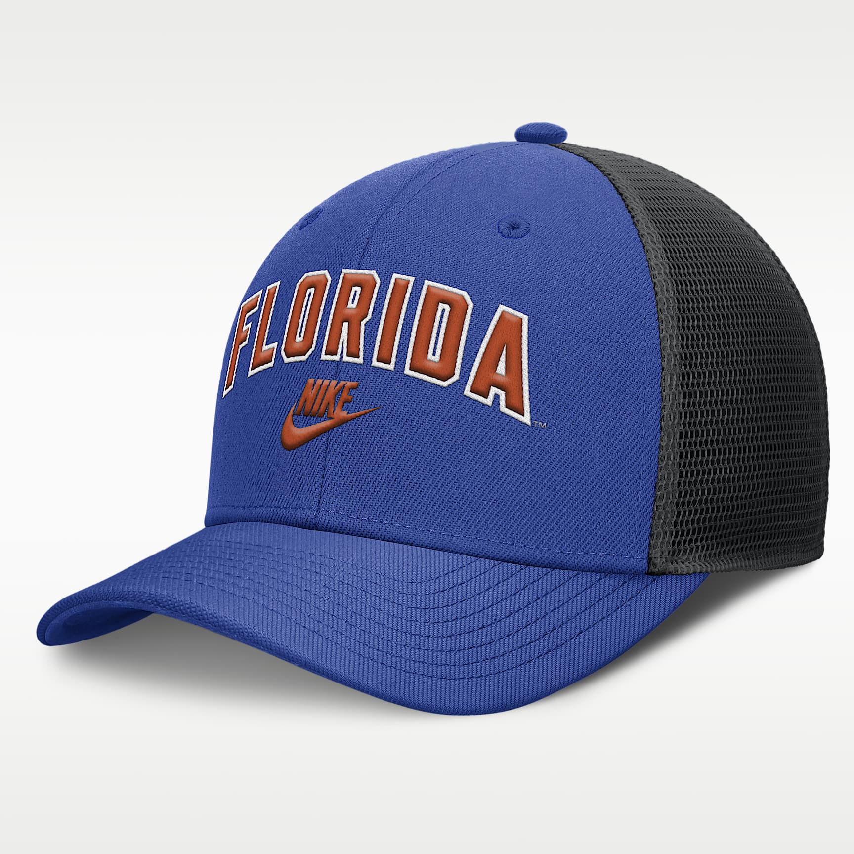 Florida Legacy Arch Rise Men's Nike Dri-FIT College Trucker Adjustable Hat