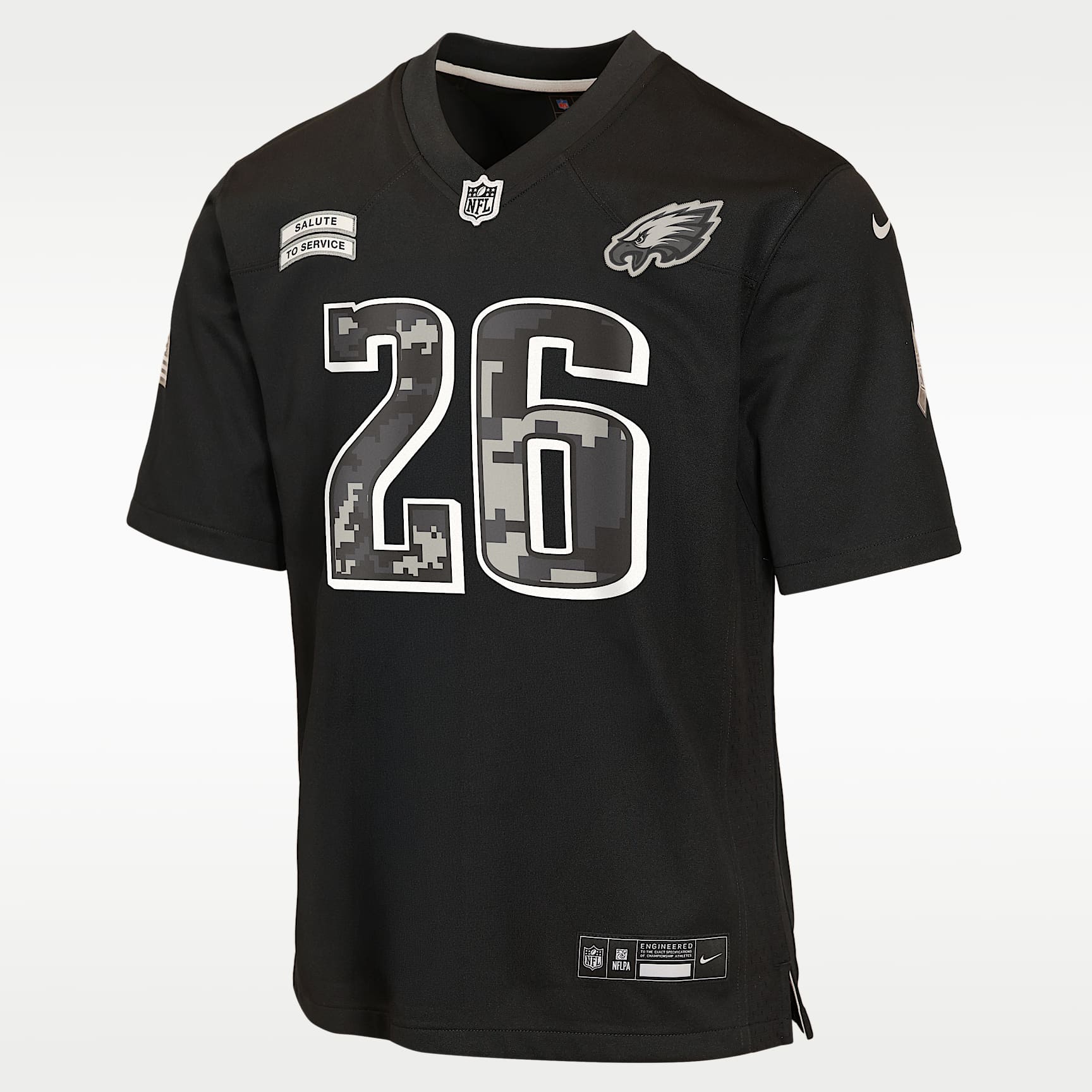 Saquon Barkley Philadelphia Eagles Salute to Service Big Kids' Nike NFL Game Jersey