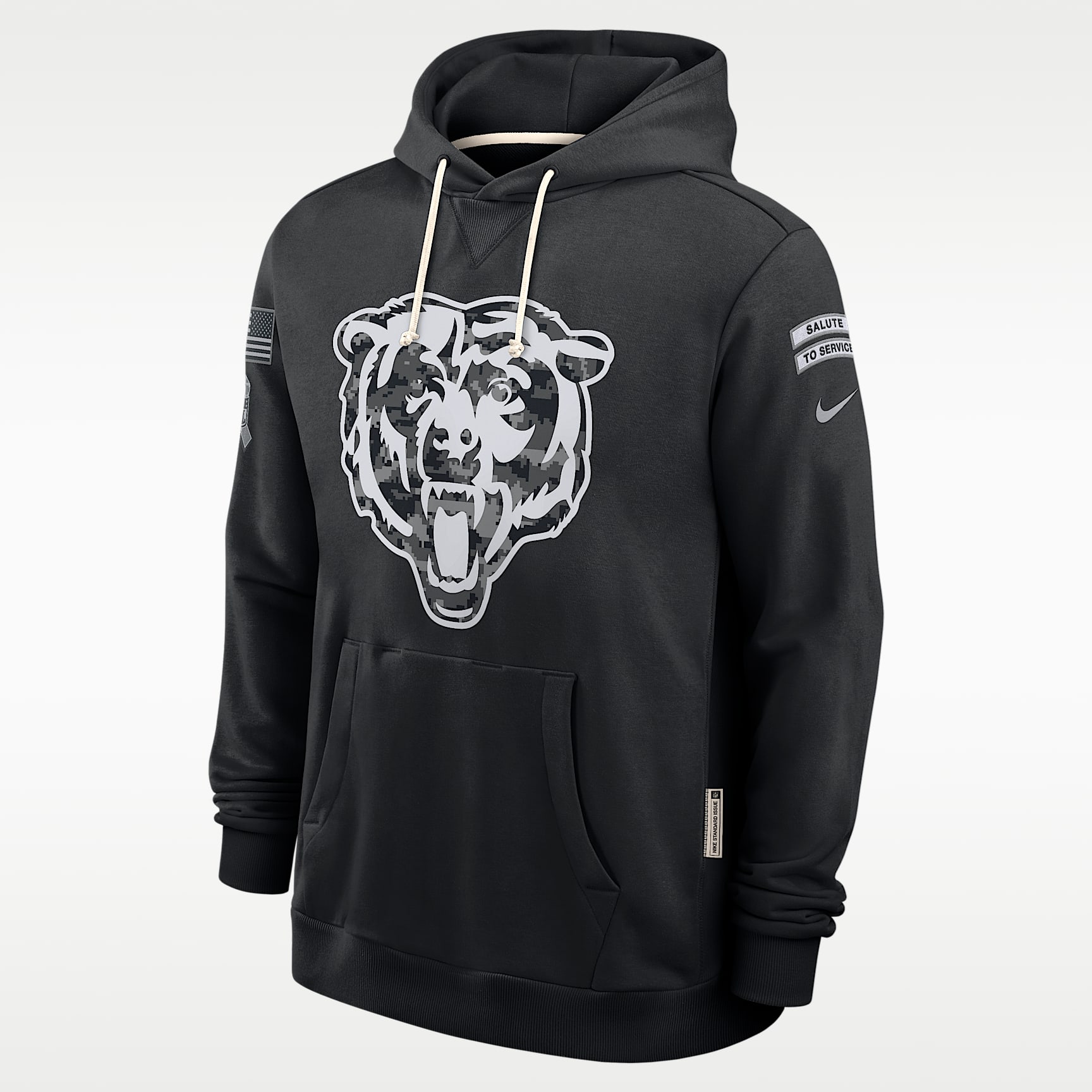 Chicago Bears Salute to Service Sideline Men's Nike Dri-FIT NFL Pullover Hoodie