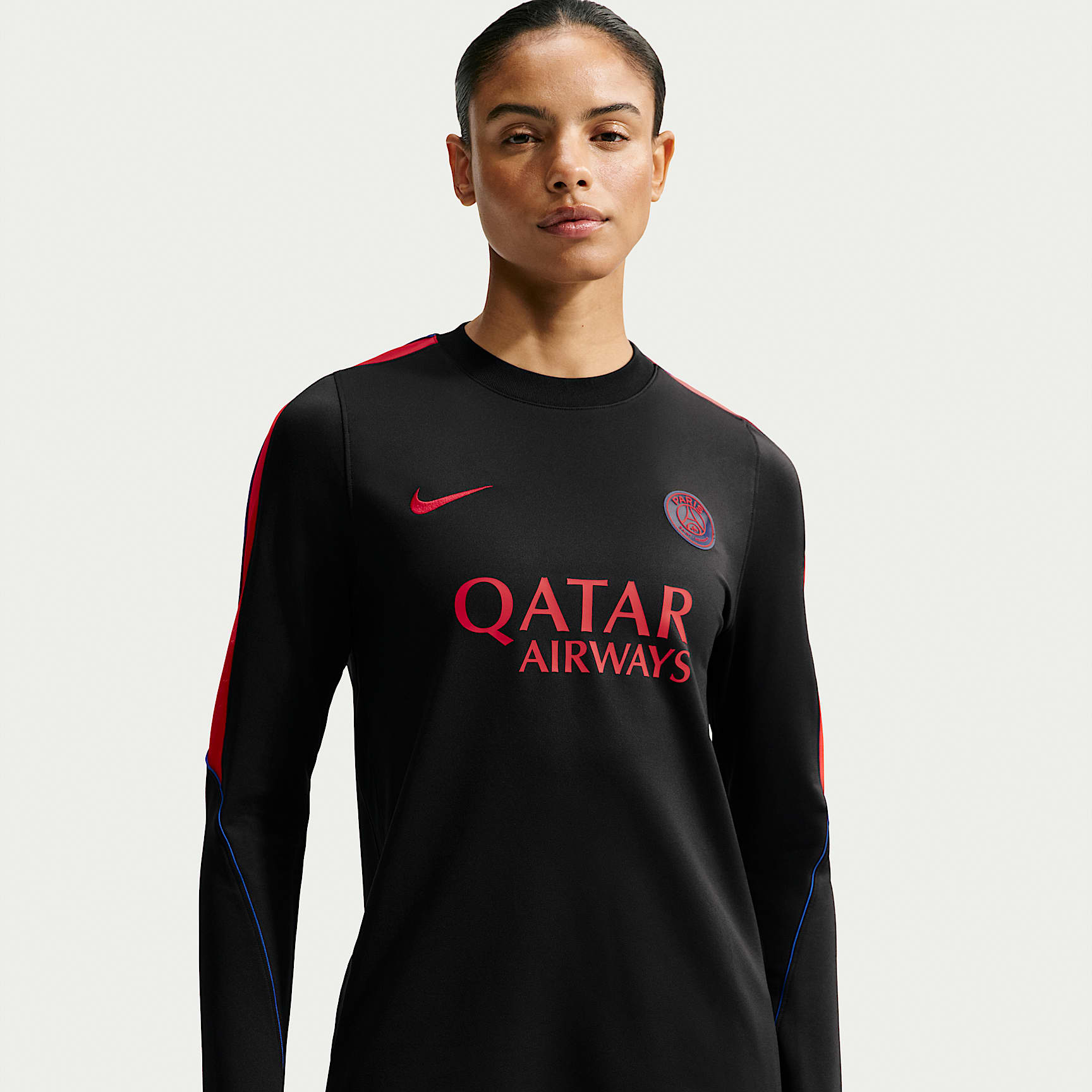 Fotbollströja Paris Saint-Germain Strike Nike Dri-FIT med rund hals för kvinnor
