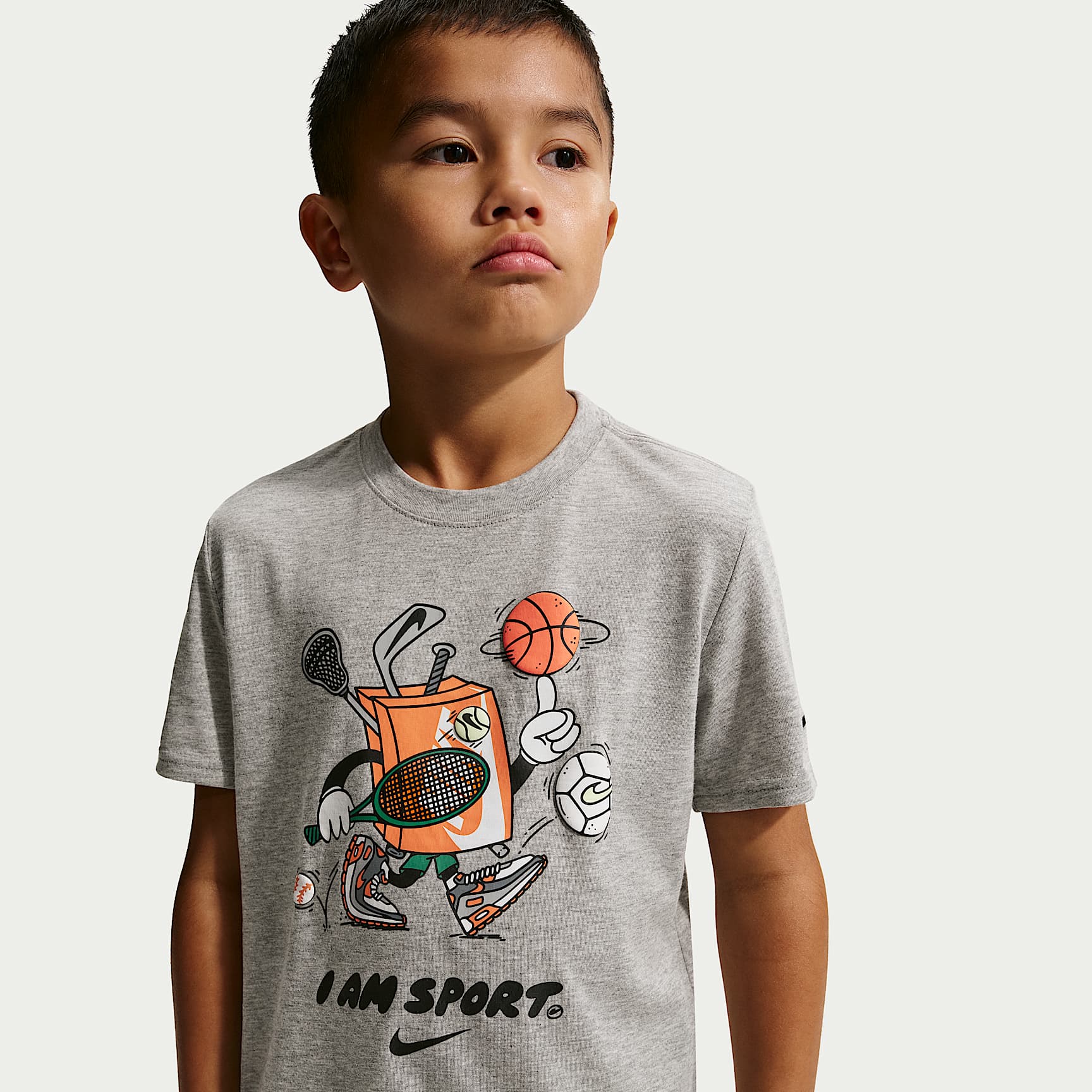 Nike Little Kids' "I Am Sport" Boxy Graphic T-Shirt