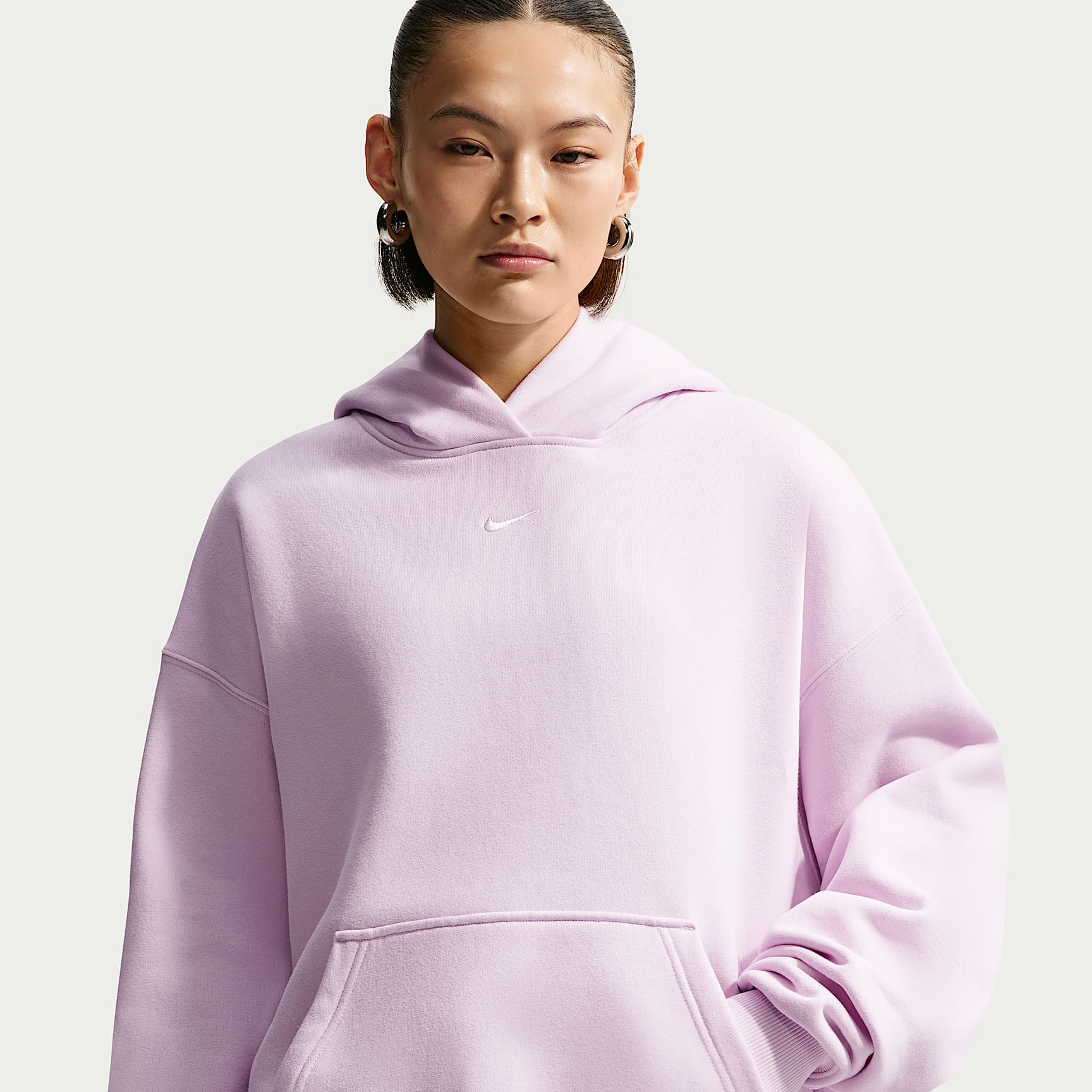 Sweat à capuche oversize Nike Studio Fleece Medium Weight pour femme