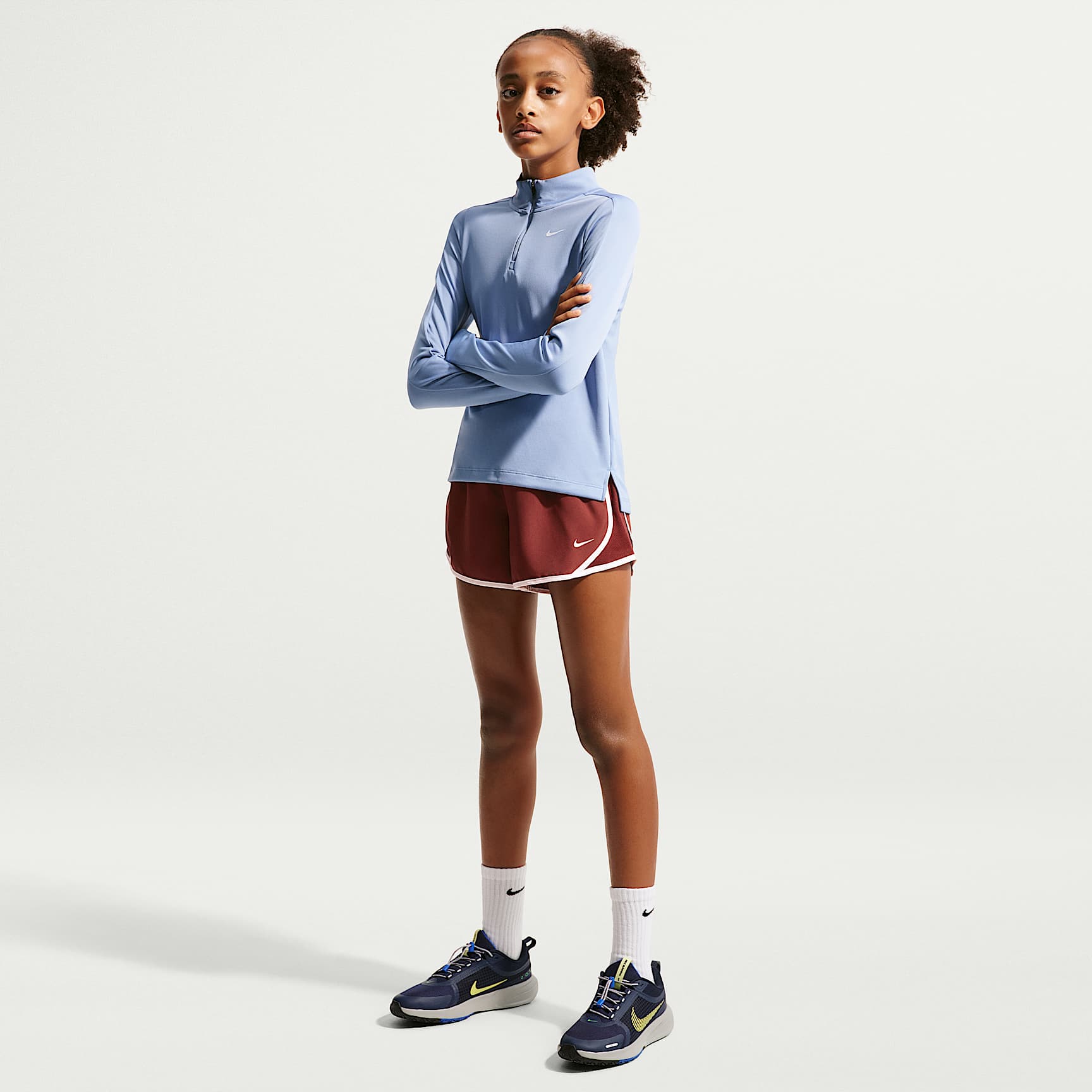 Nike Tempo 大童 (女童) Dri-FIT 跑步短褲