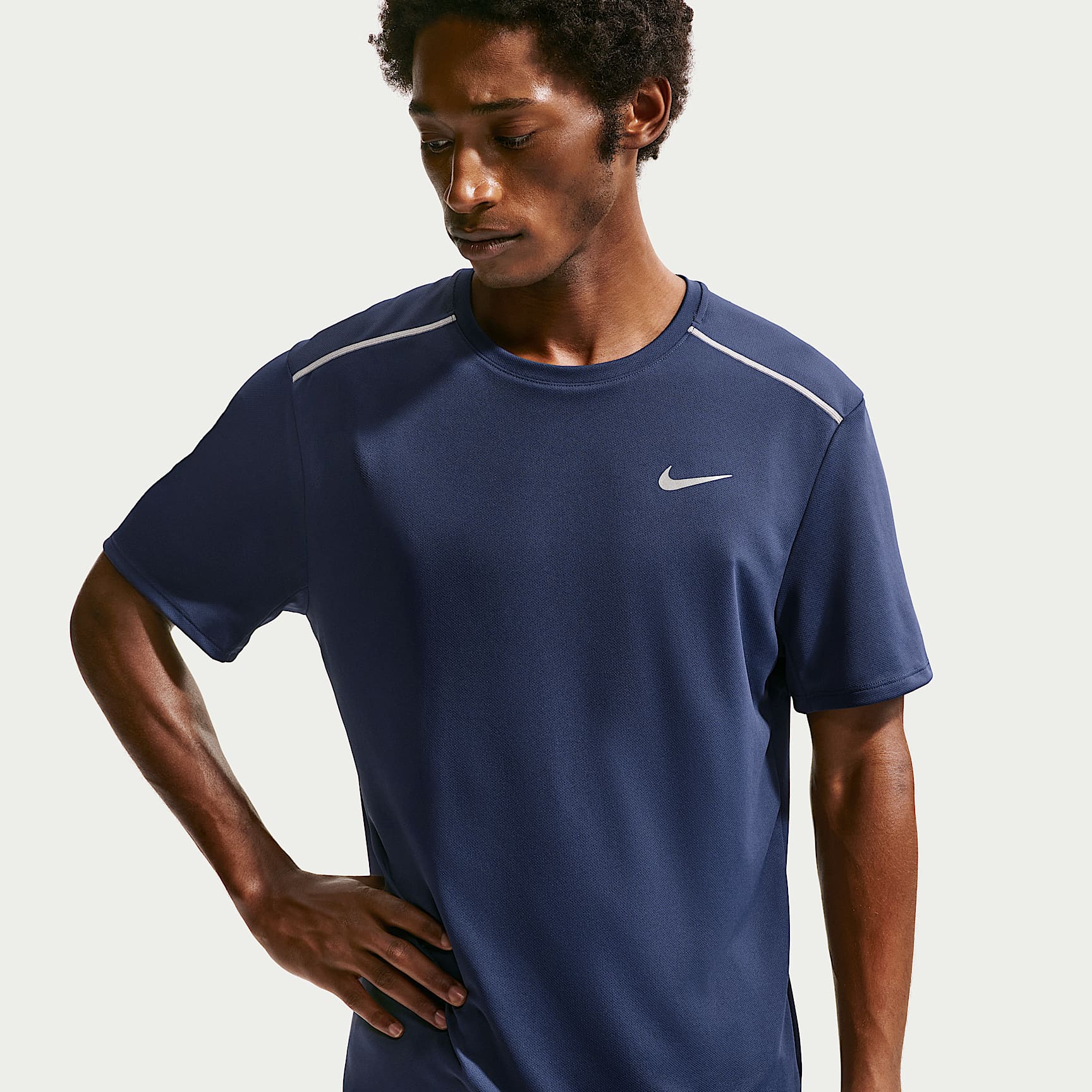 Nike Miler Men's Dri-FIT UV-Protection Short-Sleeve Running Top