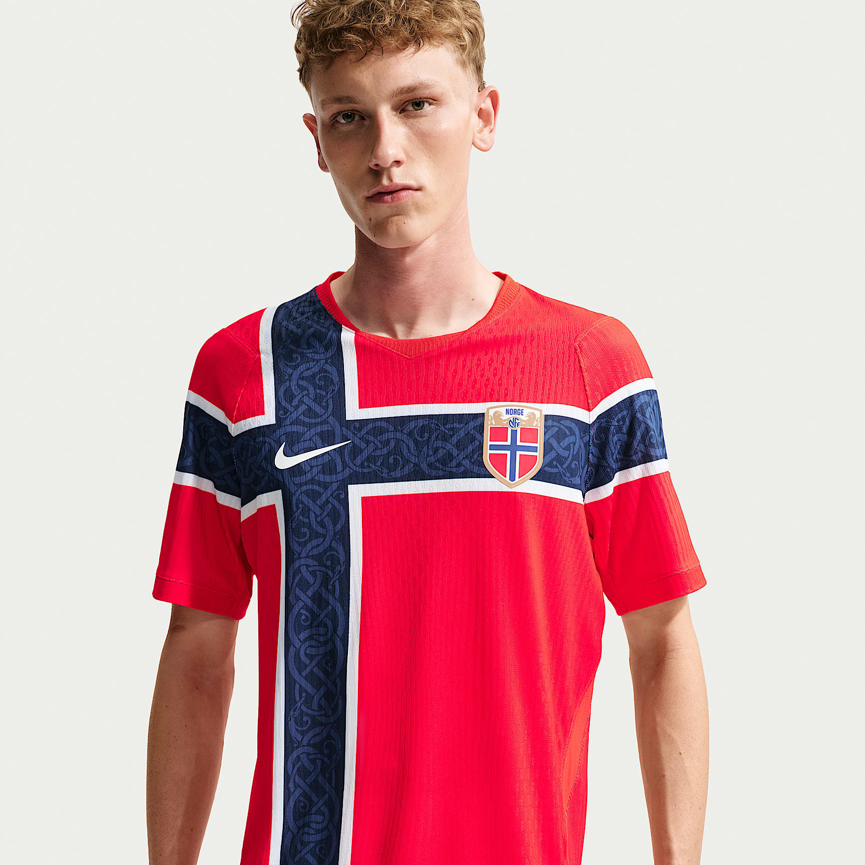 Norway National Team 2026 Match Home Men's Nike Aero-FIT Football Shirt