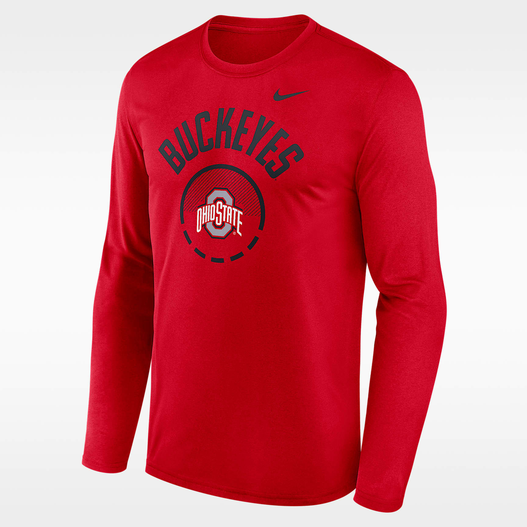 Ohio State Courtside Men's Nike Dri-FIT College Long-Sleeve T-Shirt