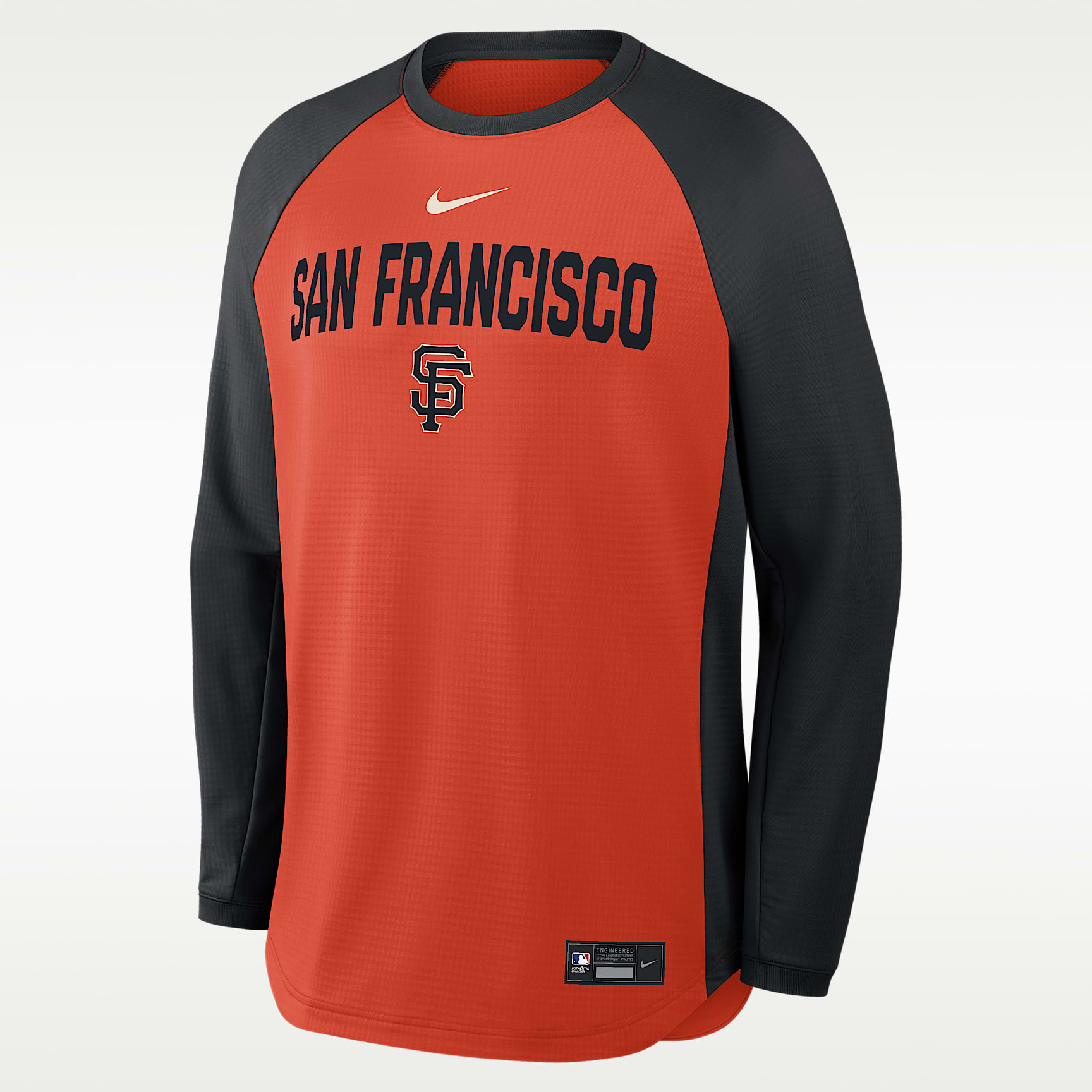 San Francisco Giants Authentic Collection Men's Nike Dri-FIT Pullover Crew