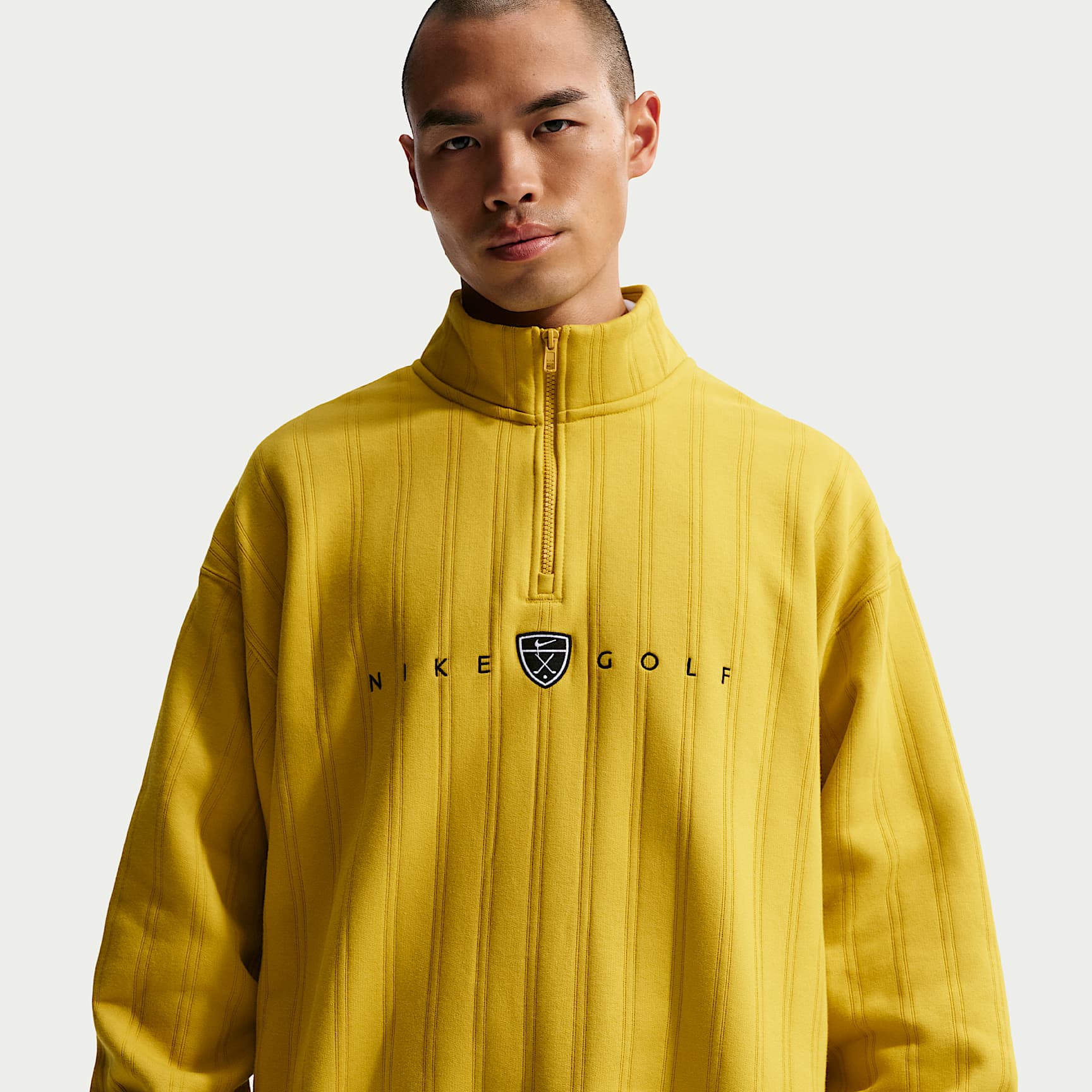 나이키 페어웨이 프레쉬 남성 써마 핏 오버사이즈 하프집 골프 탑