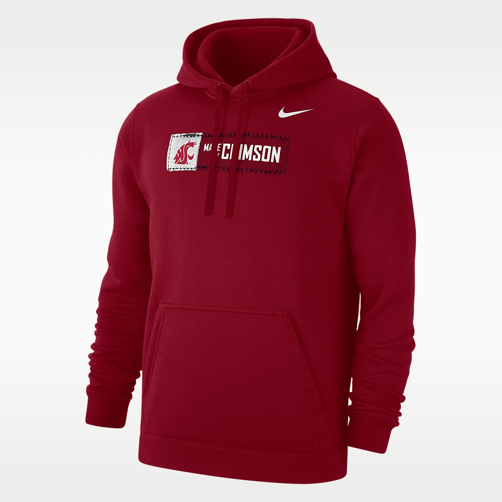 Washington State Made of Crimson Men's Nike College Pullover Hoodie