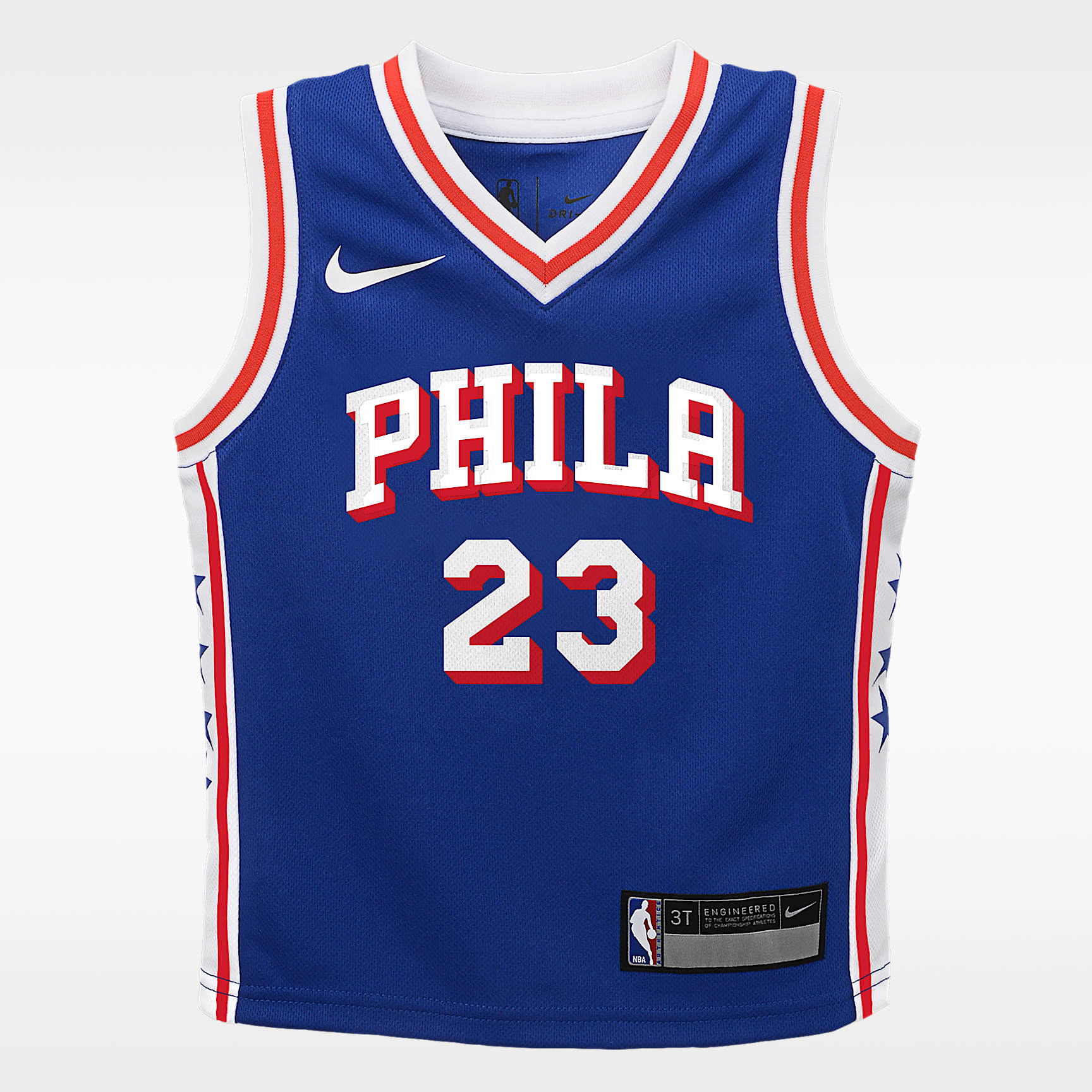 Jersey Nike de la NBA Replica para niños talla pequeña Lebron James Philadelphia 76ers