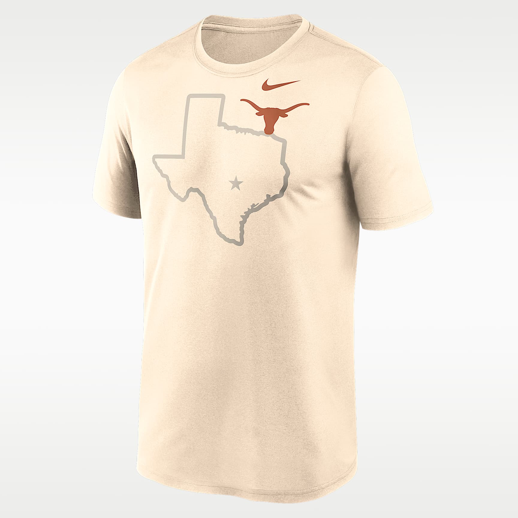 Playera universitaria Nike Dri-FIT para hombre Texas Campus Legend Shadow Logo