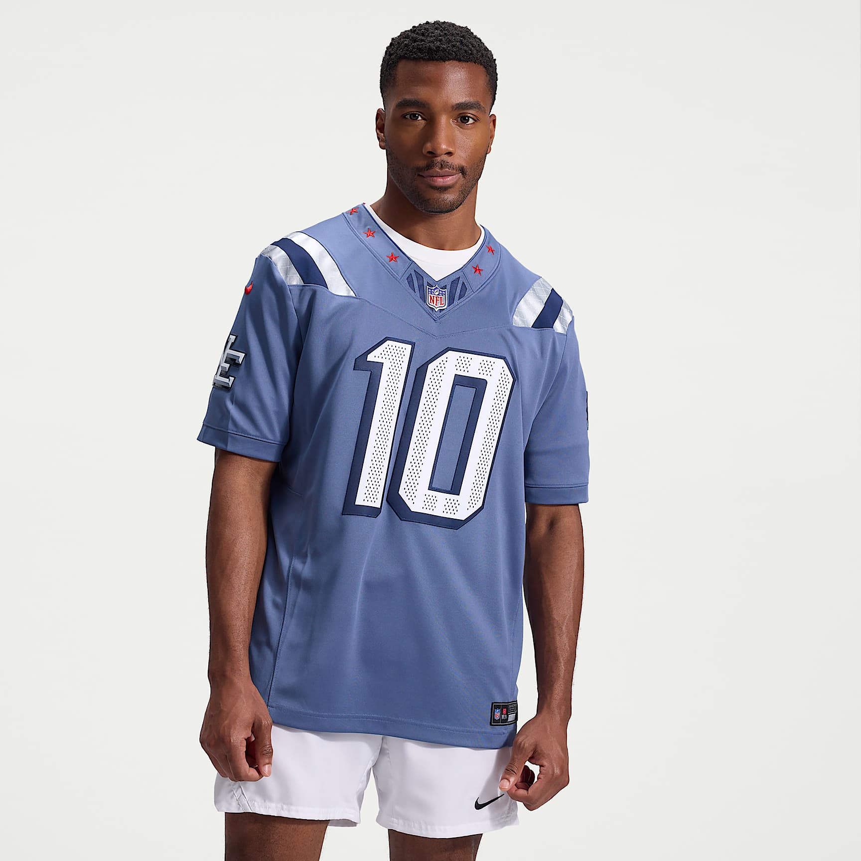 Drake Maye New England Patriots Rivalries Collection Men's Nike Dri-FIT NFL Limited Jersey