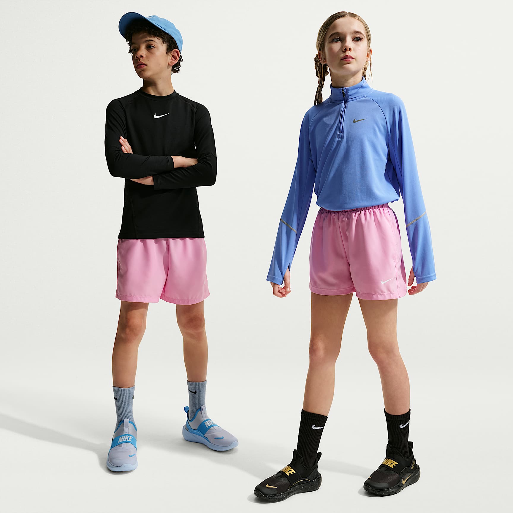 Nike Multi Big Kids' Dri-FIT 4" Woven Shorts
