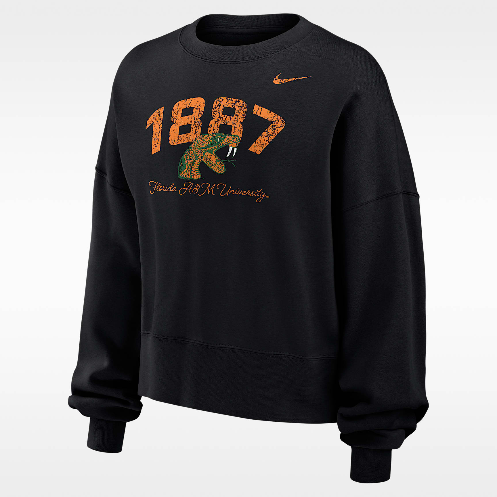 Nike College (Florida A&M University) Women's Phoenix Fleece Crew-Neck Sweatshirt