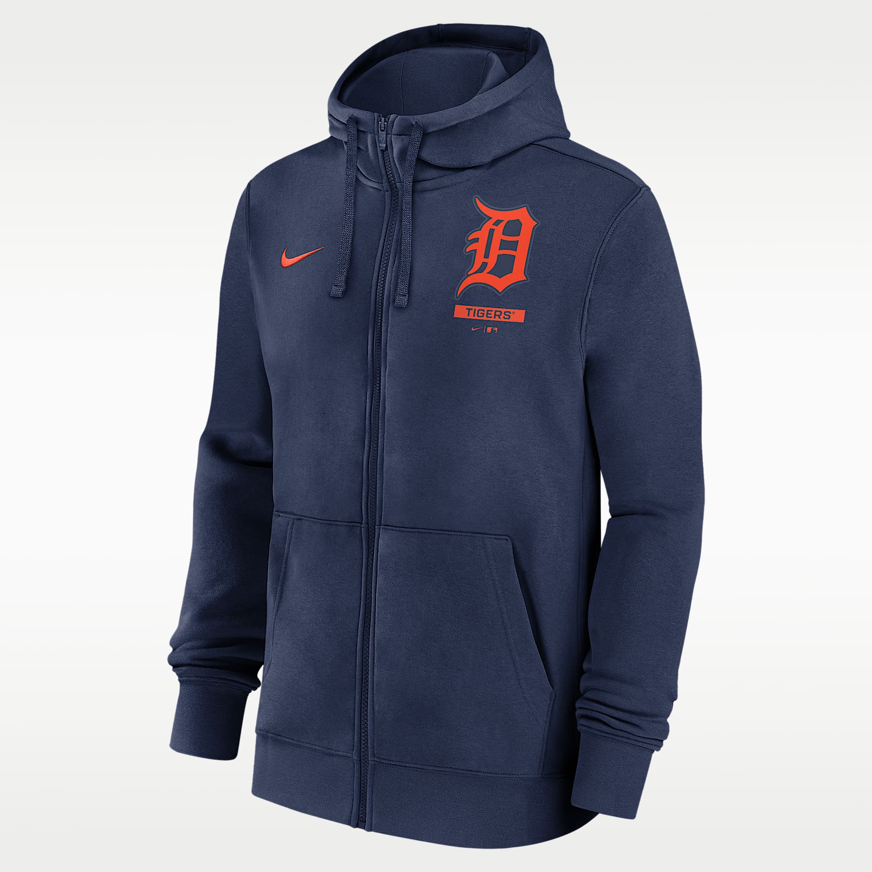 Detroit Tigers Lockup Men's Nike MLB Full-Zip Hoodie
