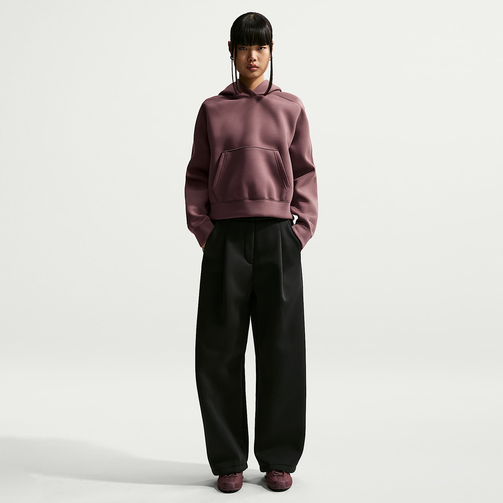 Pantalon ample taille mi-haute Nike Pregame Fleece pour femme