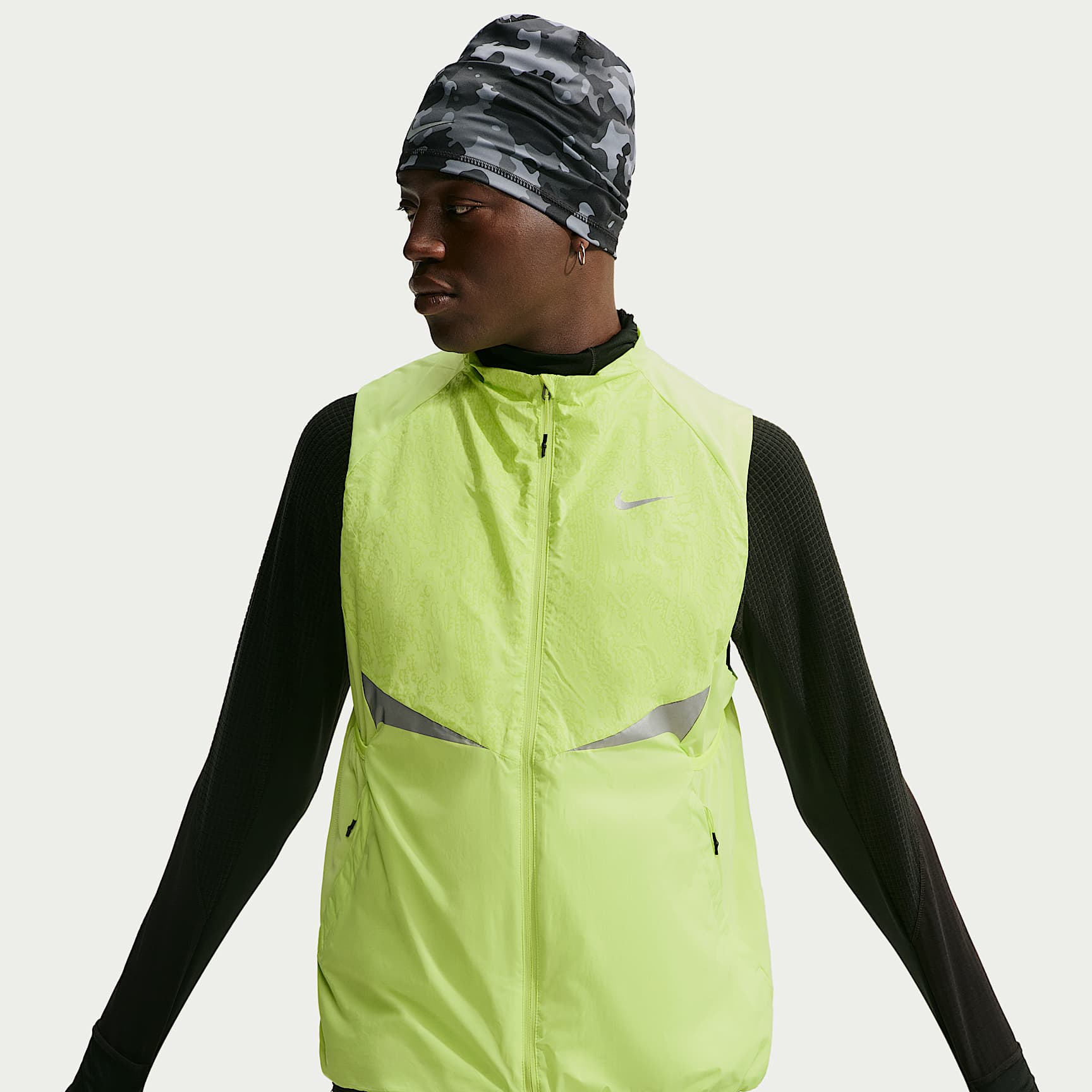 Nike Stride Therma-FIT Winterized-løbevest til mænd