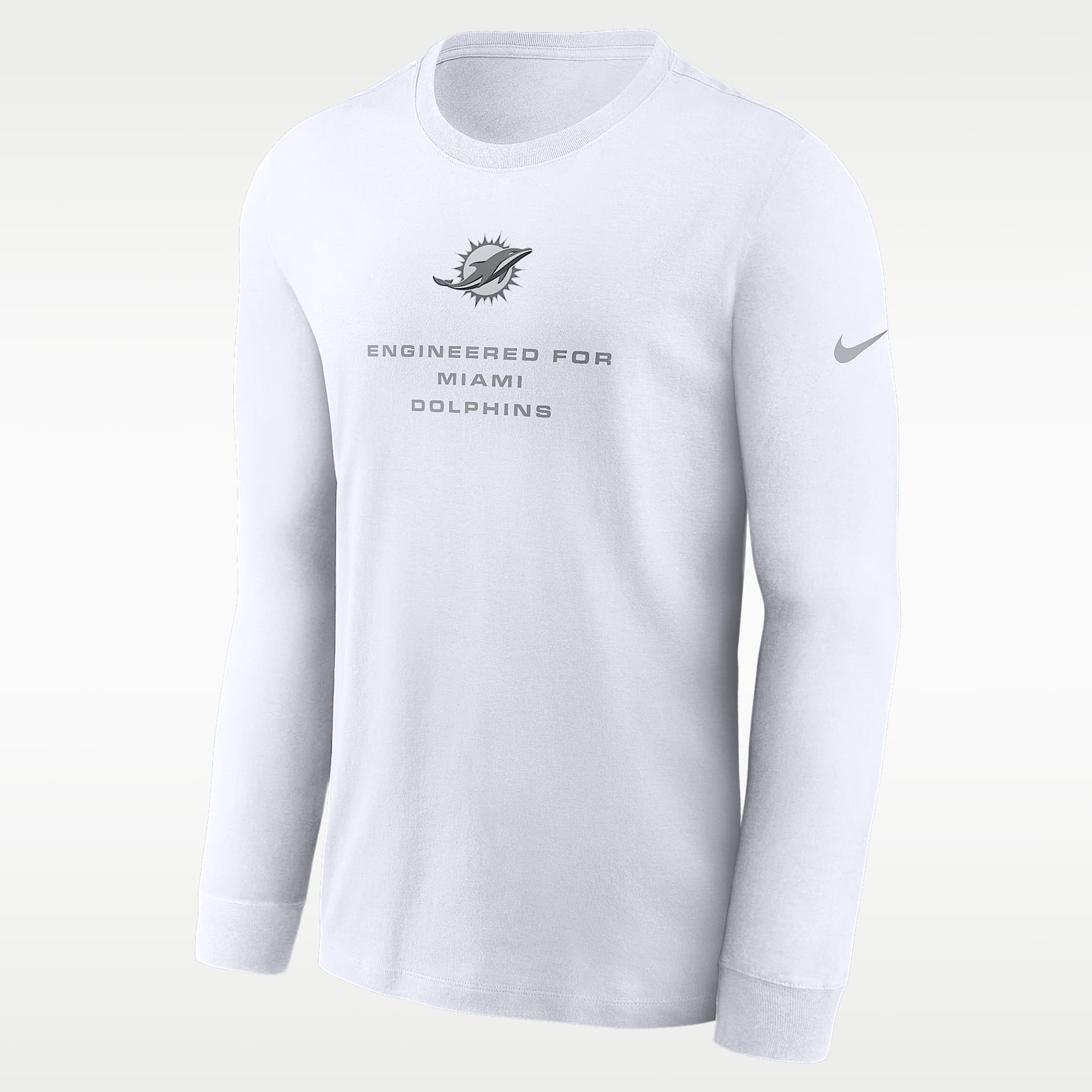 Playera de manga larga Nike Dri-FIT de la NFL para hombre Miami Dolphins Team Issue