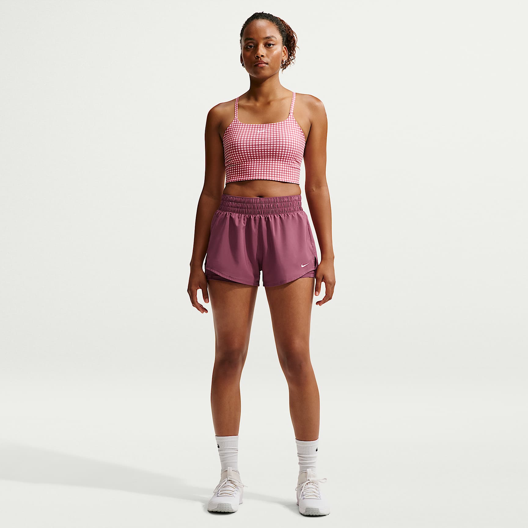 Shorts Dri-FIT 2 in 1 a vita media 8 cm Nike One – Donna