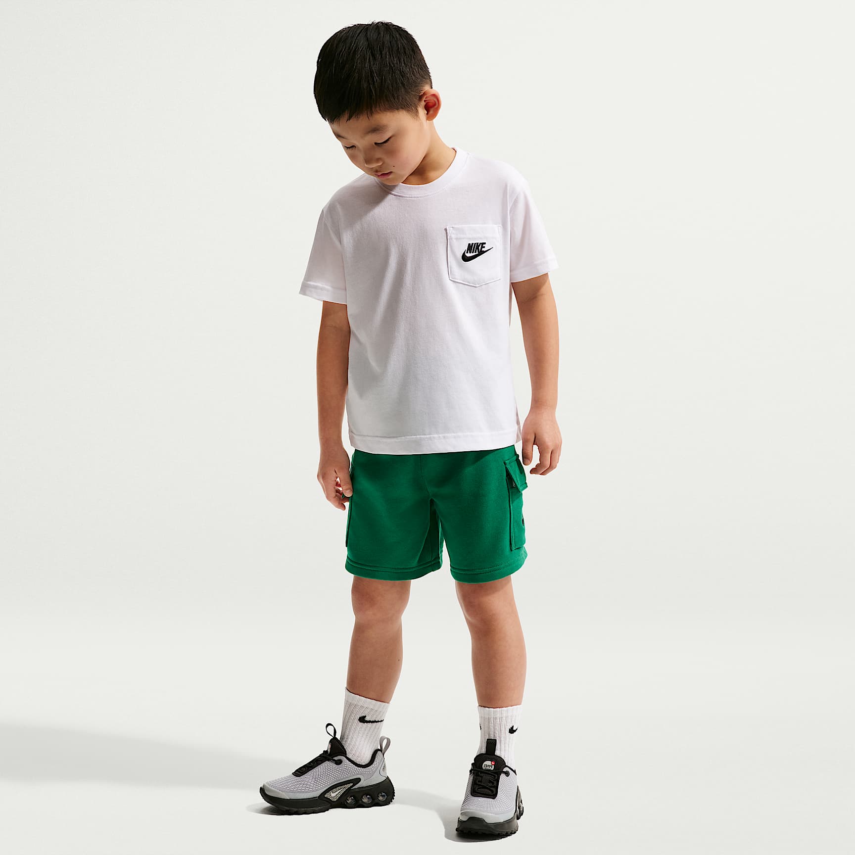 Nike Sportswear Little Kids' Pocket T-Shirt and French Terry Shorts Set
