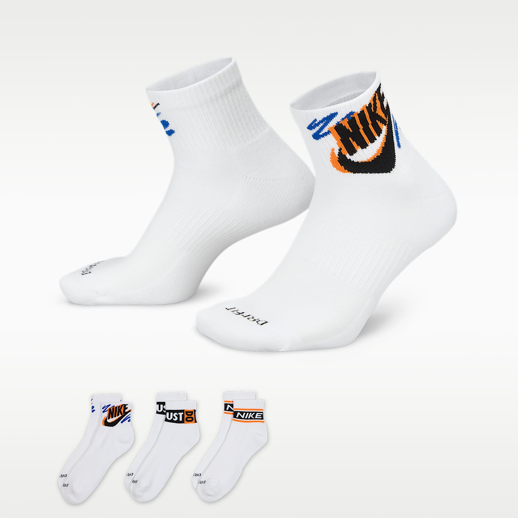 Nike Everyday Plus Ankle Socks (3 Pairs)
