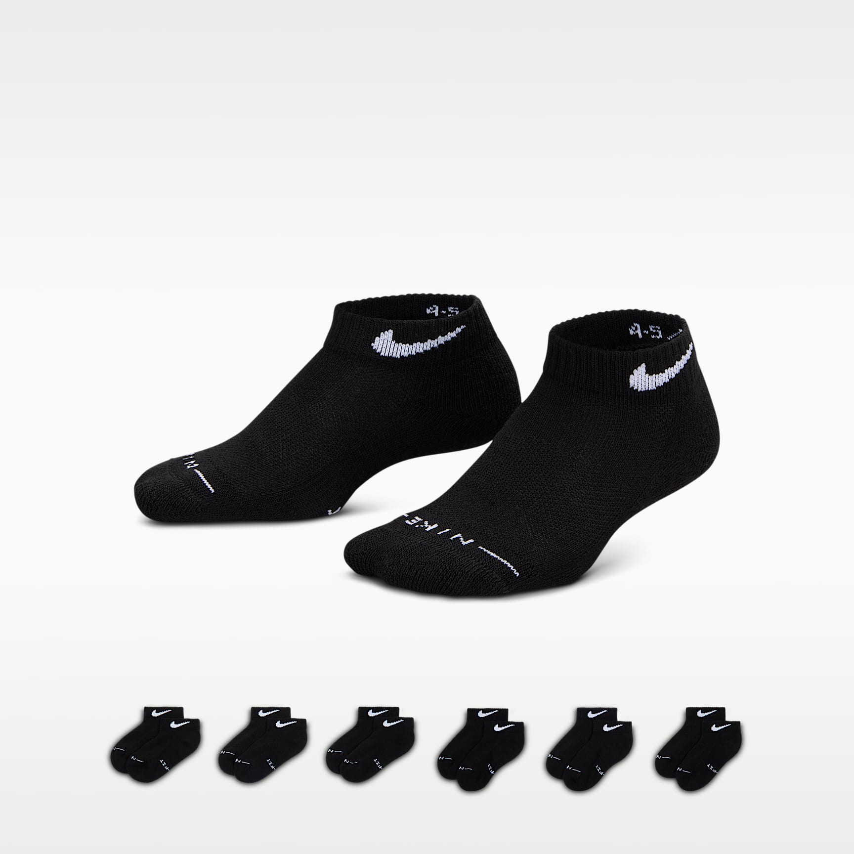 Nike Kids' Dri-FIT Elevated Everyday Low Socks (6 Pairs)