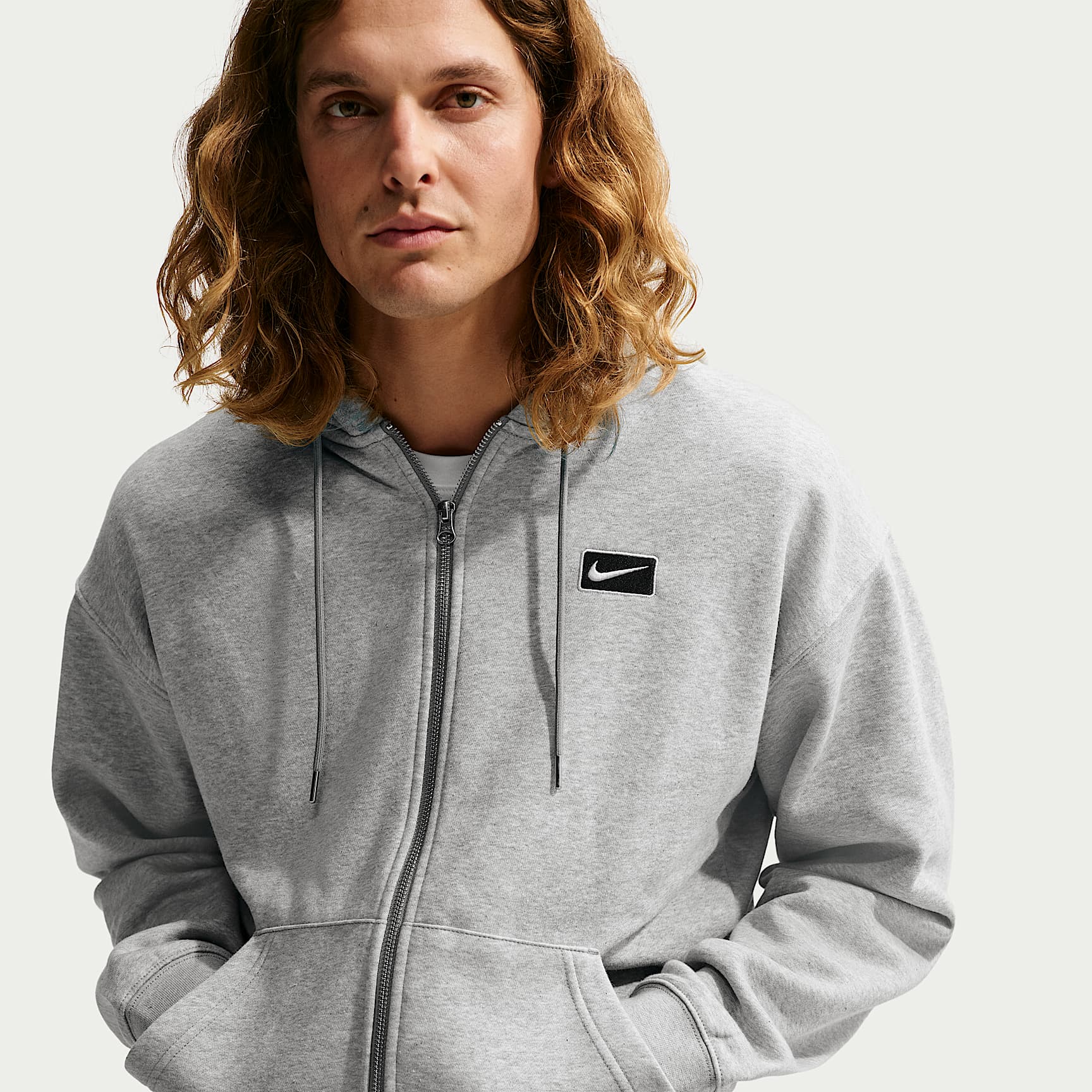 Nike Sportswear hettejakke med glidelås til herre