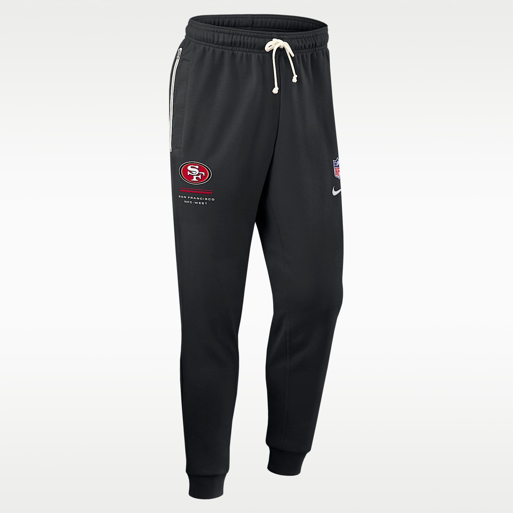 Pants de pierna entallada Nike Dri-FIT de la NFL para hombre San Francisco 49ers Sideline Standard Issue