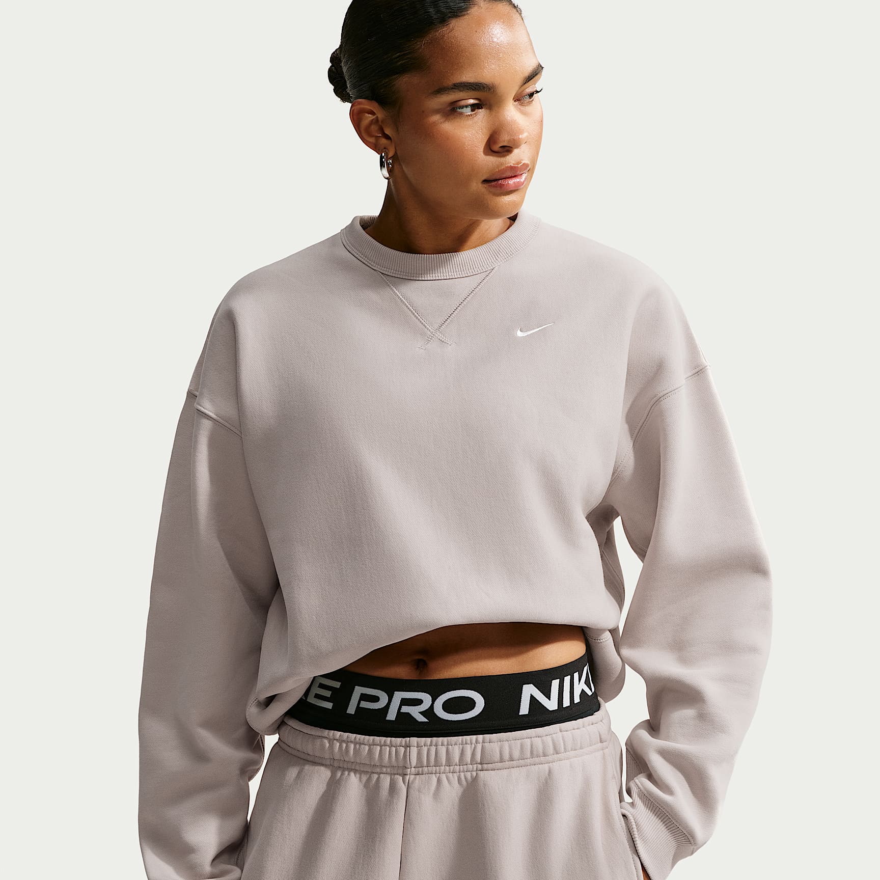 Nike Studio Fleece Heavyweight Women's Oversized Crew