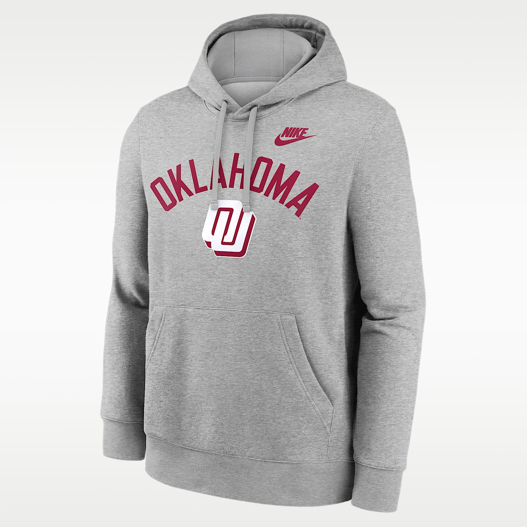 Sudadera con gorro sin cierre universitaria Nike para hombre Oklahoma Legacy Arch Club