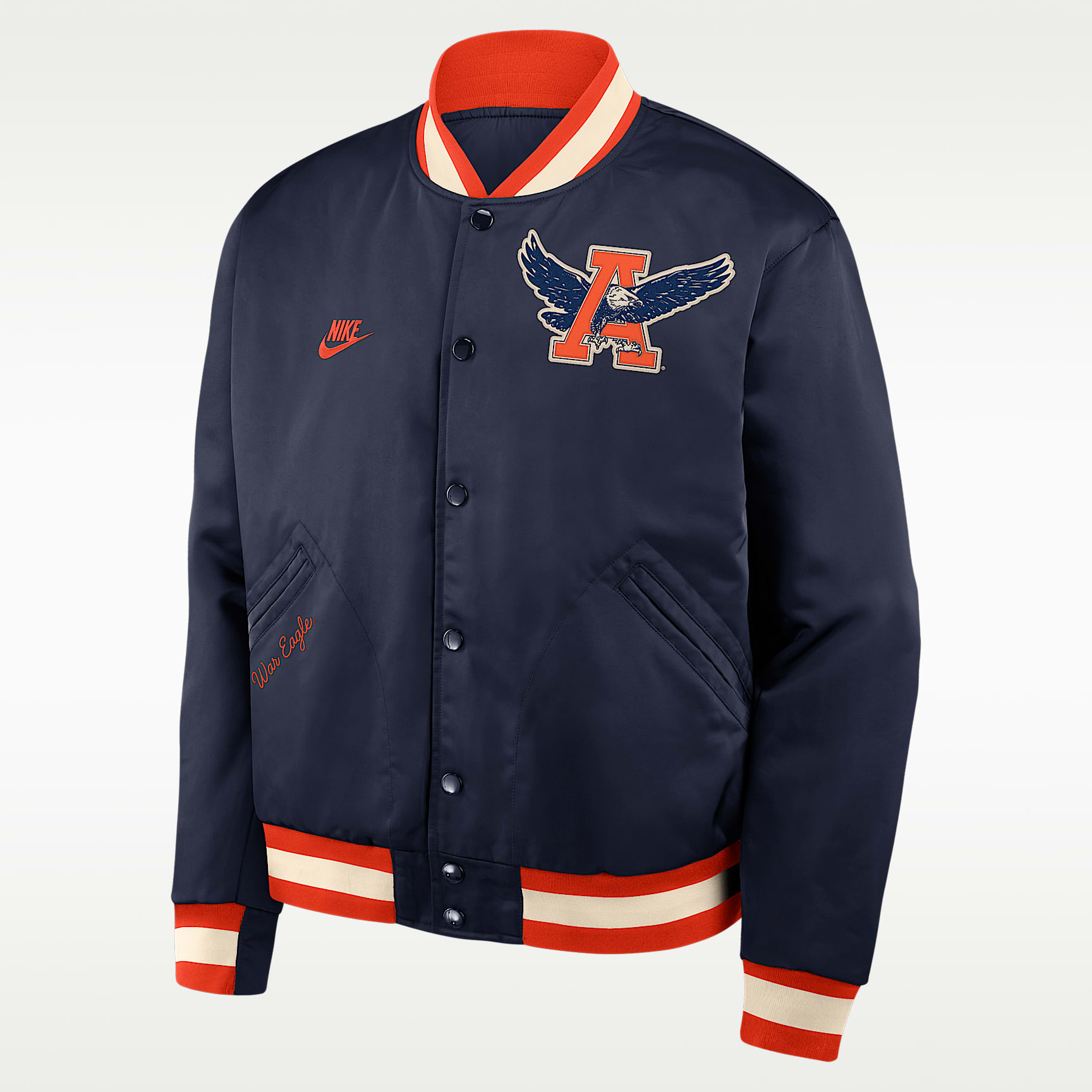 Auburn Legacy Men's Nike College Full-Snap Bomber Jacket
