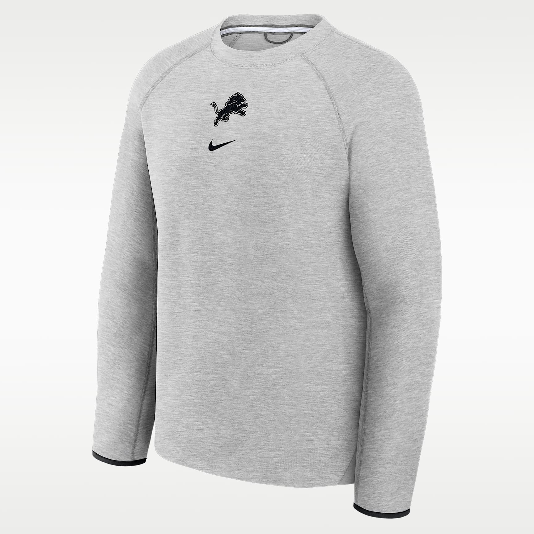 Detroit Lions Tech Fleece Men's Nike NFL Pullover Crew