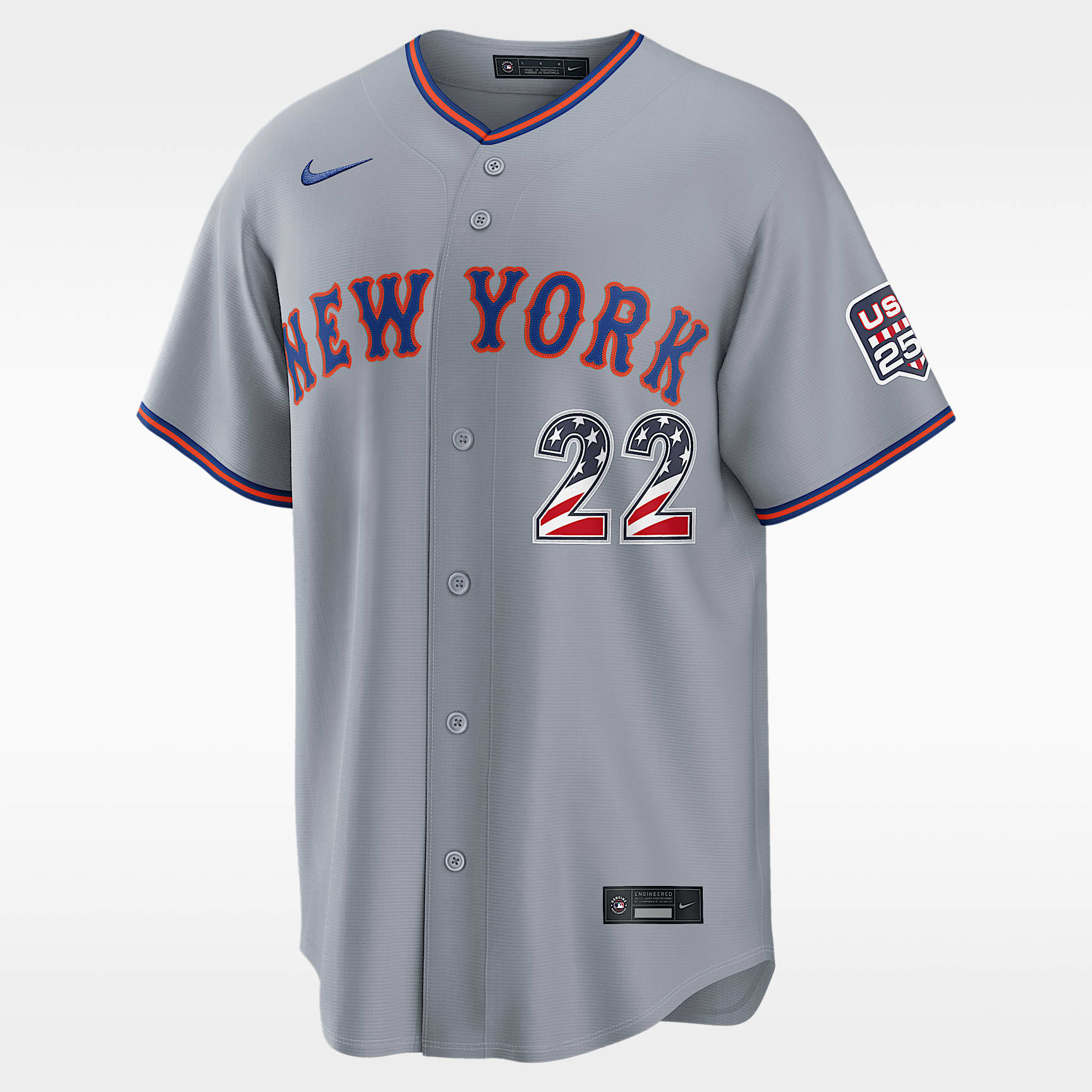 Juan Soto New York Mets USA 250 Men's Nike MLB Stadium Jersey