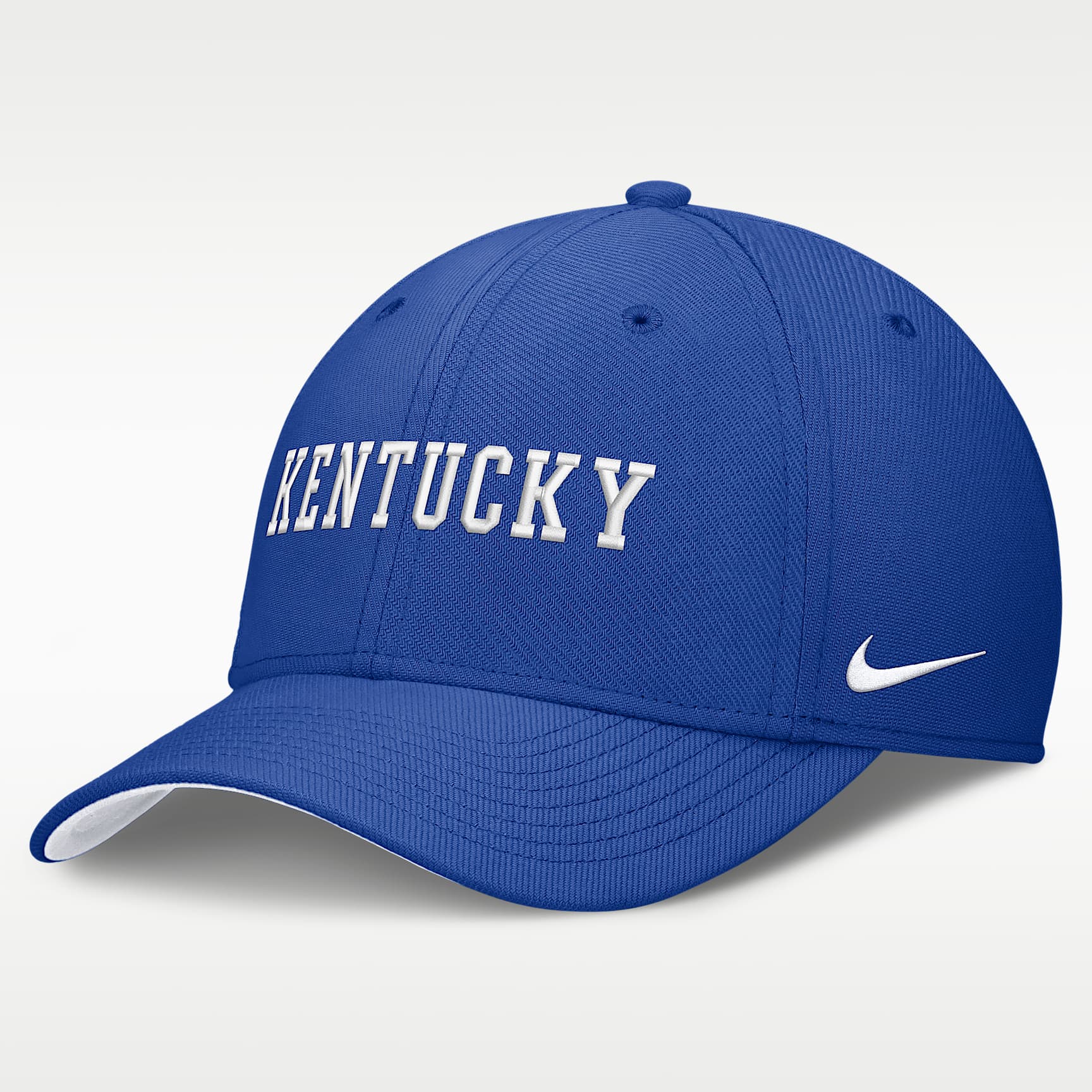 Gorra universitaria Nike Dri-FIT para hombre Kentucky Classic Swooshflex