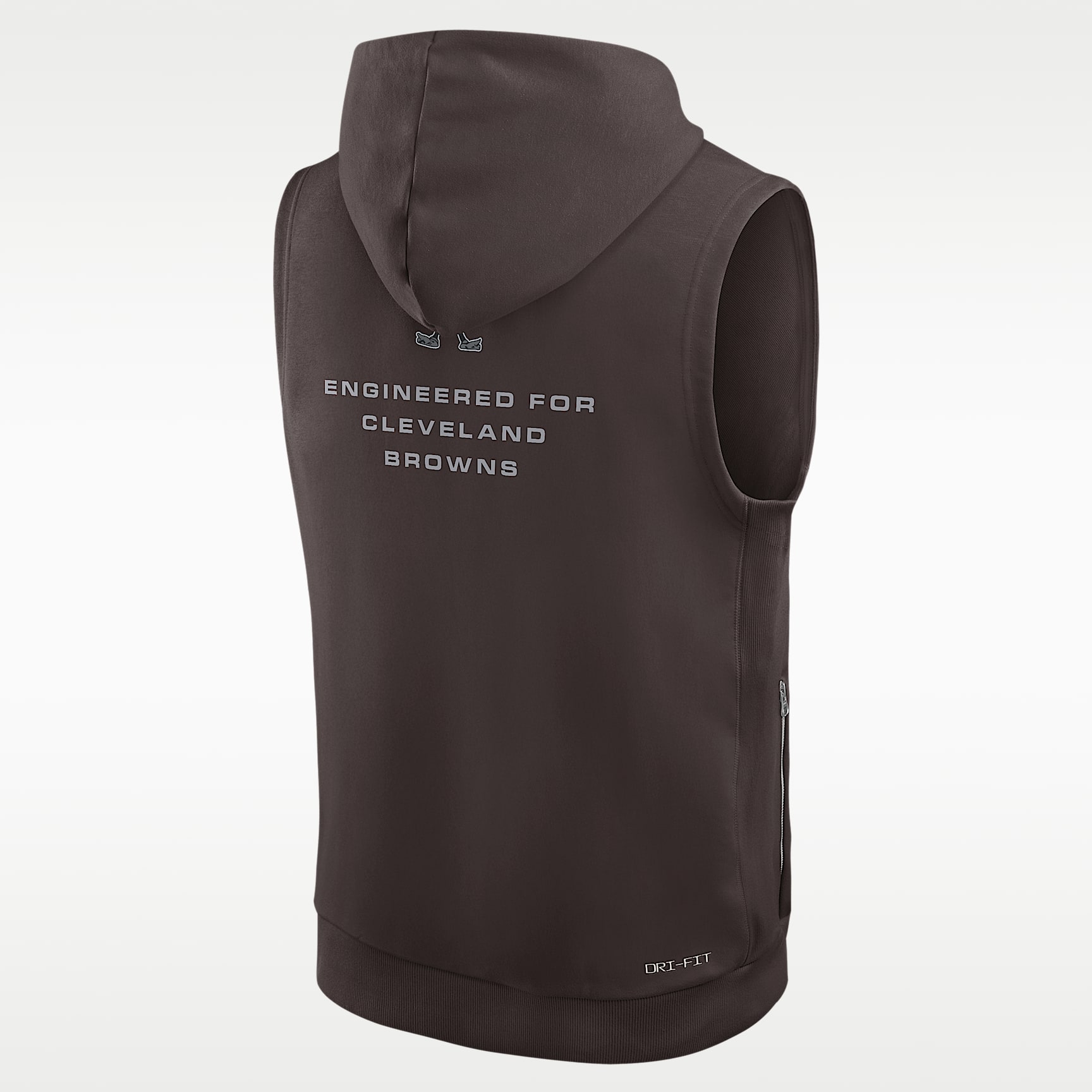 Cleveland Browns Sideline Men's Nike Dri-FIT NFL Sleeveless Pullover Hoodie