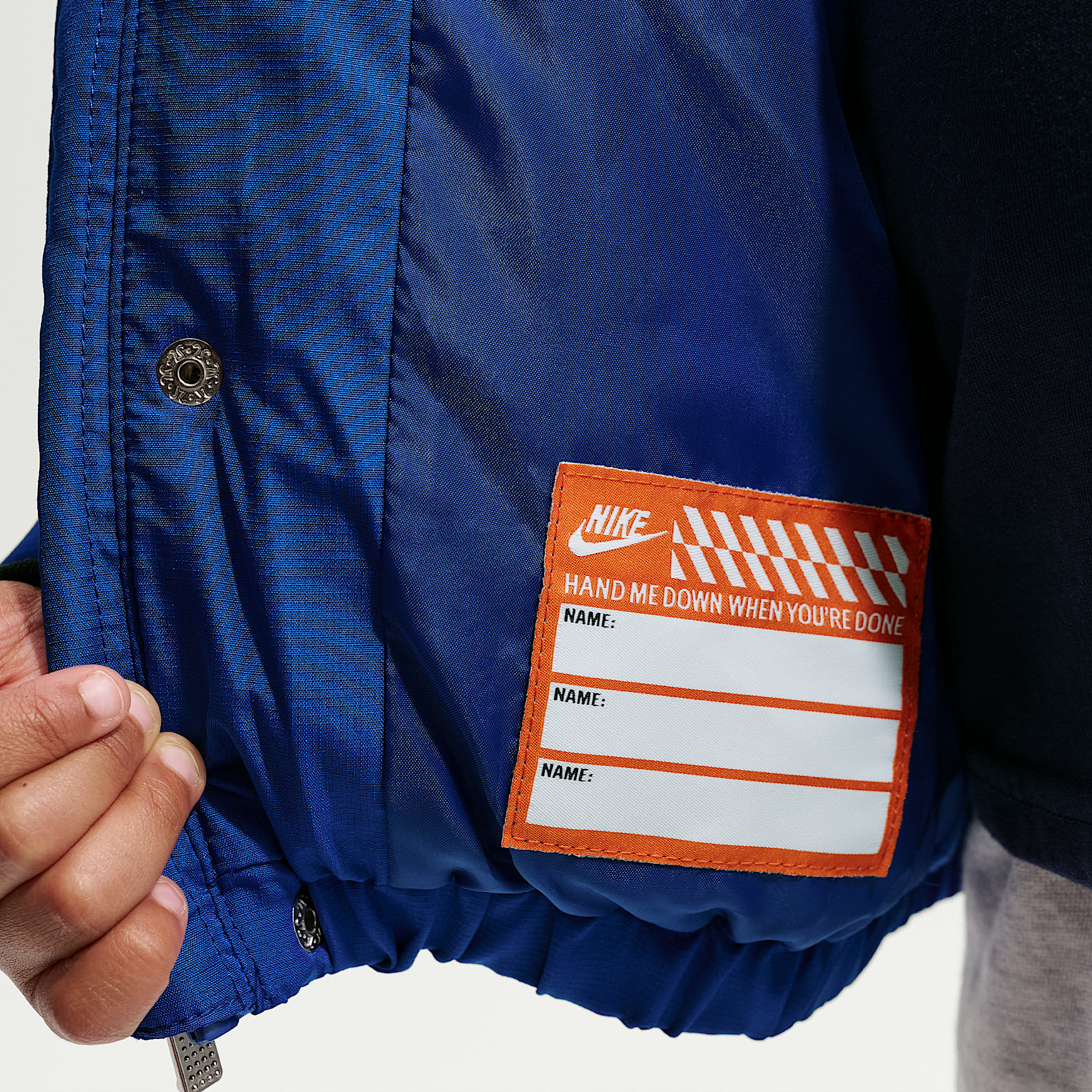 Nike Toddler Jacquard Logo Mixed Media Puffer Jacket