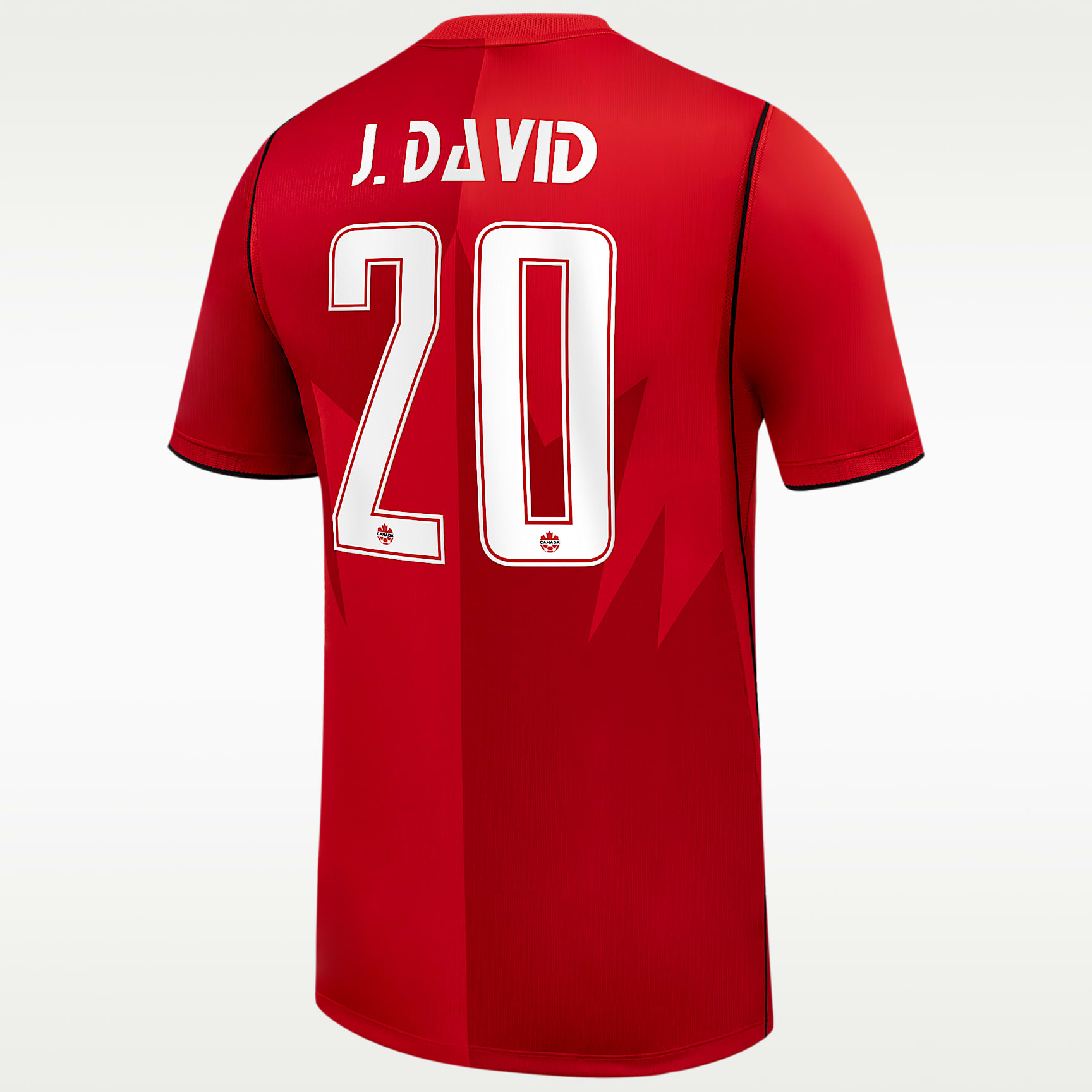 Jonathan David Canada Soccer 2026 Stadium Home Men's Nike Dri-FIT Soccer Jersey