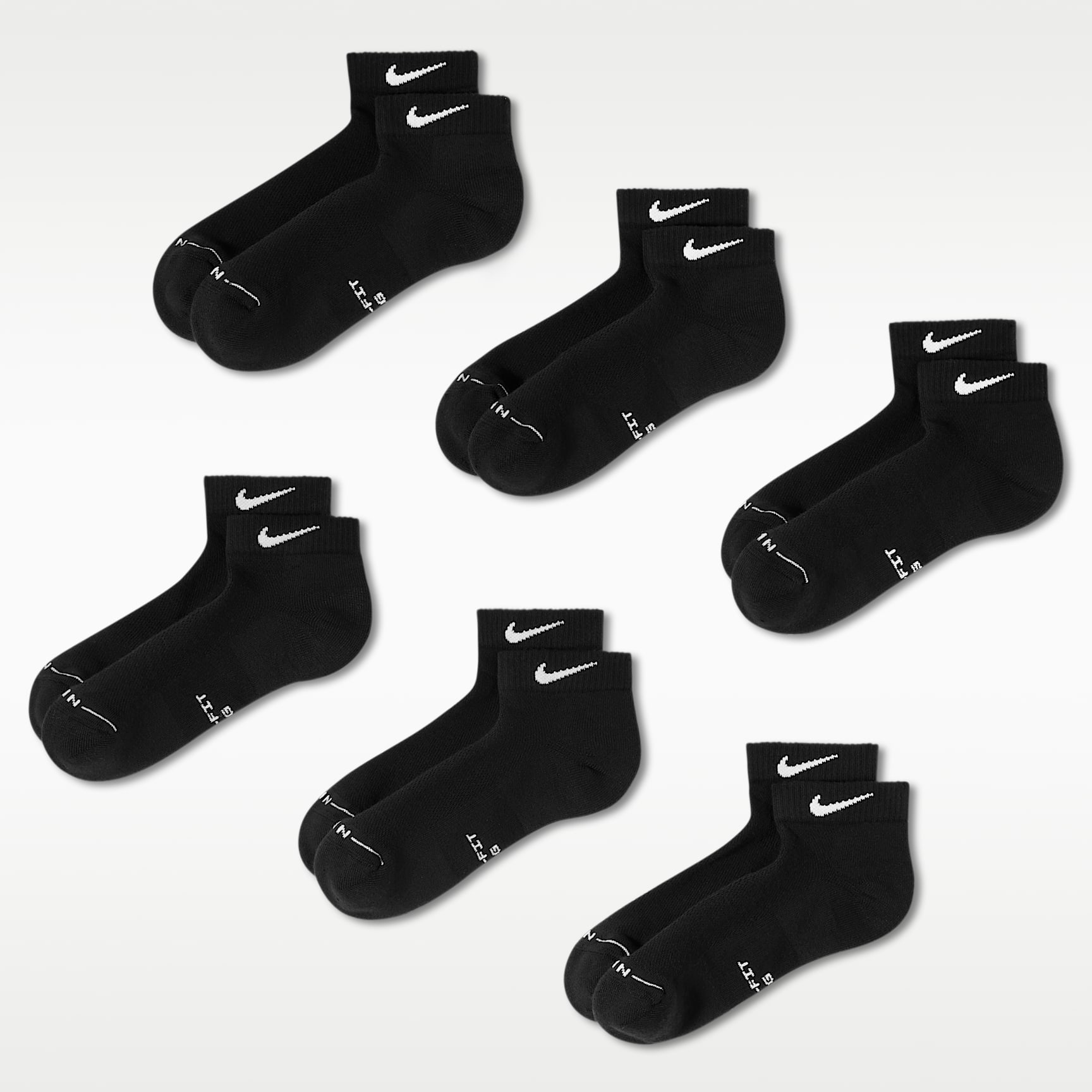 Nike Everyday Elevated Low Socks (6 Pairs)