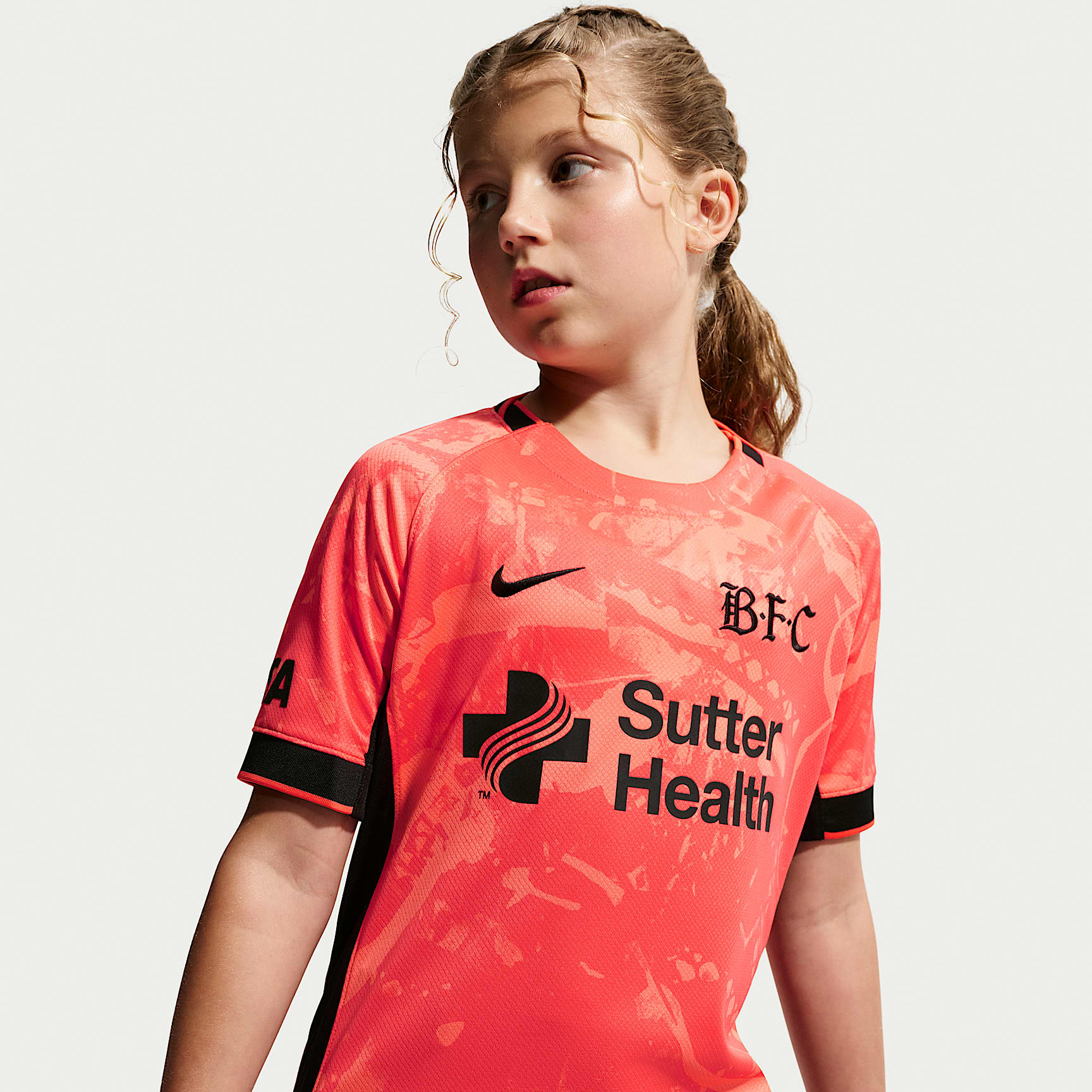 Bay FC Stadium Away Big Kids' Nike Dri-FIT NWSL Replica Jersey