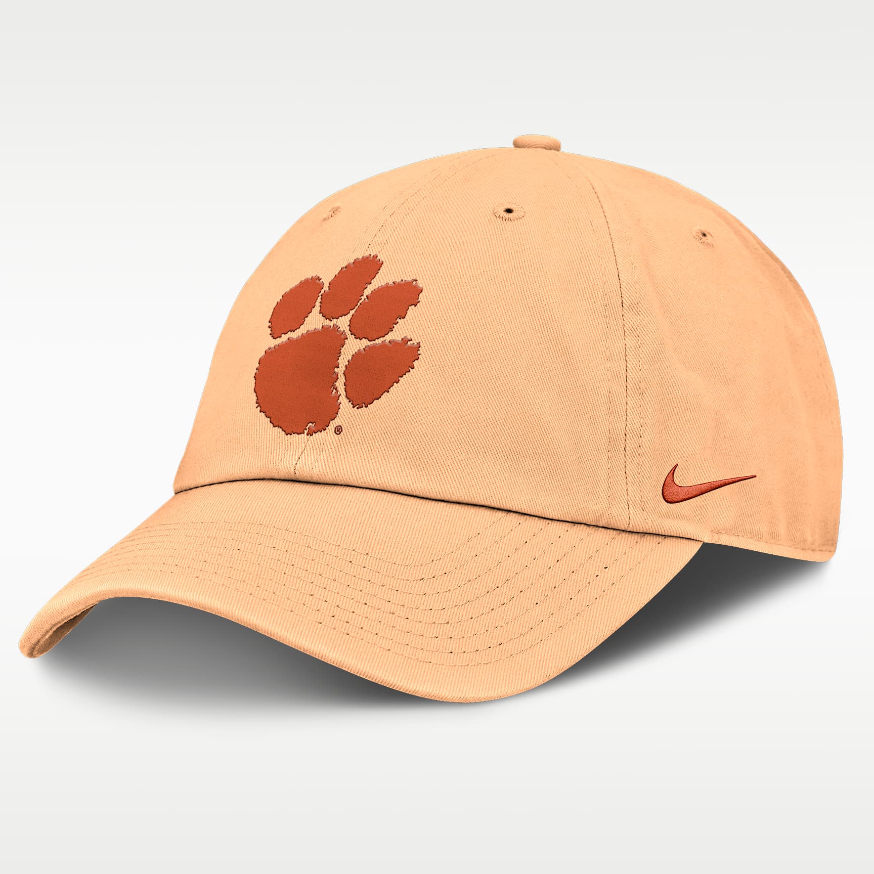 Gorra ajustable universitaria Nike para hombre Clemson Primetime Campus Club Toned