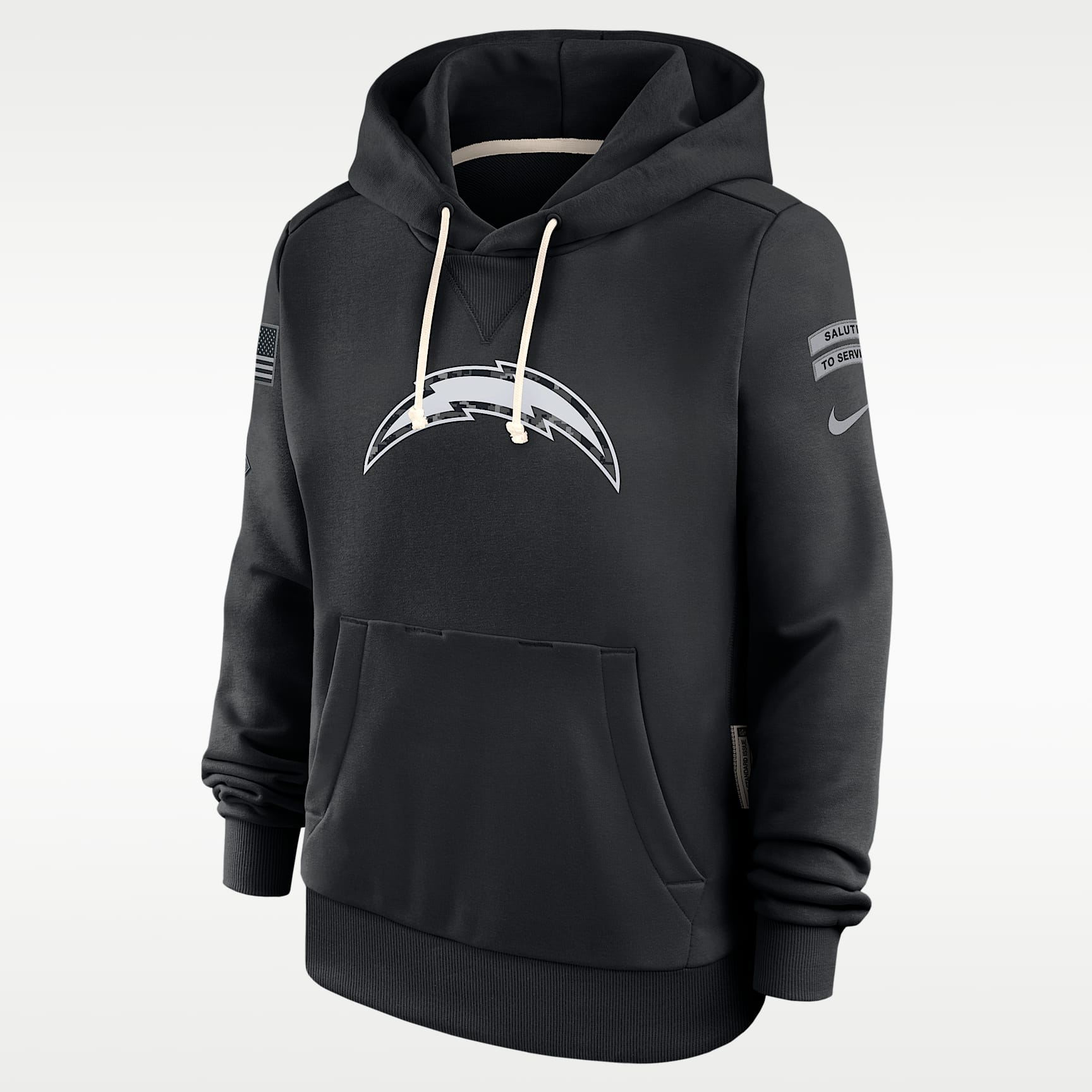 Los Angeles Chargers Salute to Service Sideline Women's Nike Dri-FIT NFL Pullover Hoodie