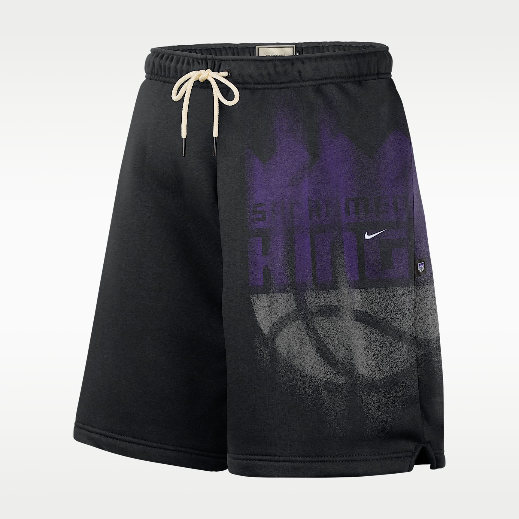 Shorts de básquetbol de tejido Fleece para hombre Sacramento Kings Standard Issue