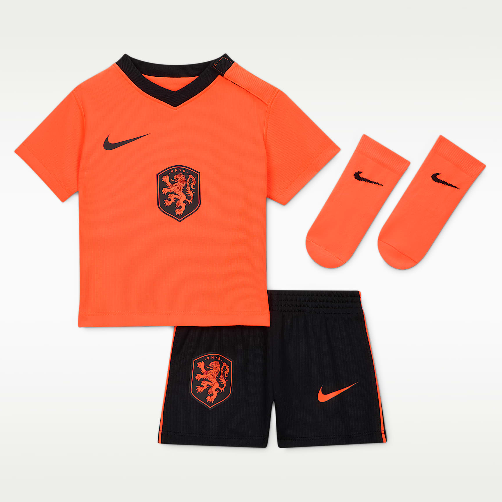 Netherlands 2026 Stadium Home Baby/Toddler Nike Football Replica 3-Piece Kit