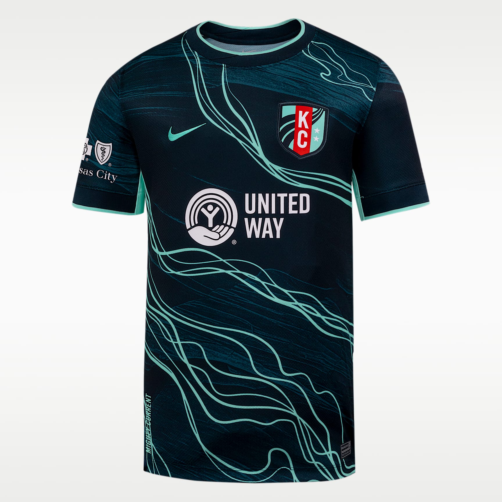 Kansas City Current Stadium Away Big Kids' Nike Dri-FIT NWSL Replica Jersey