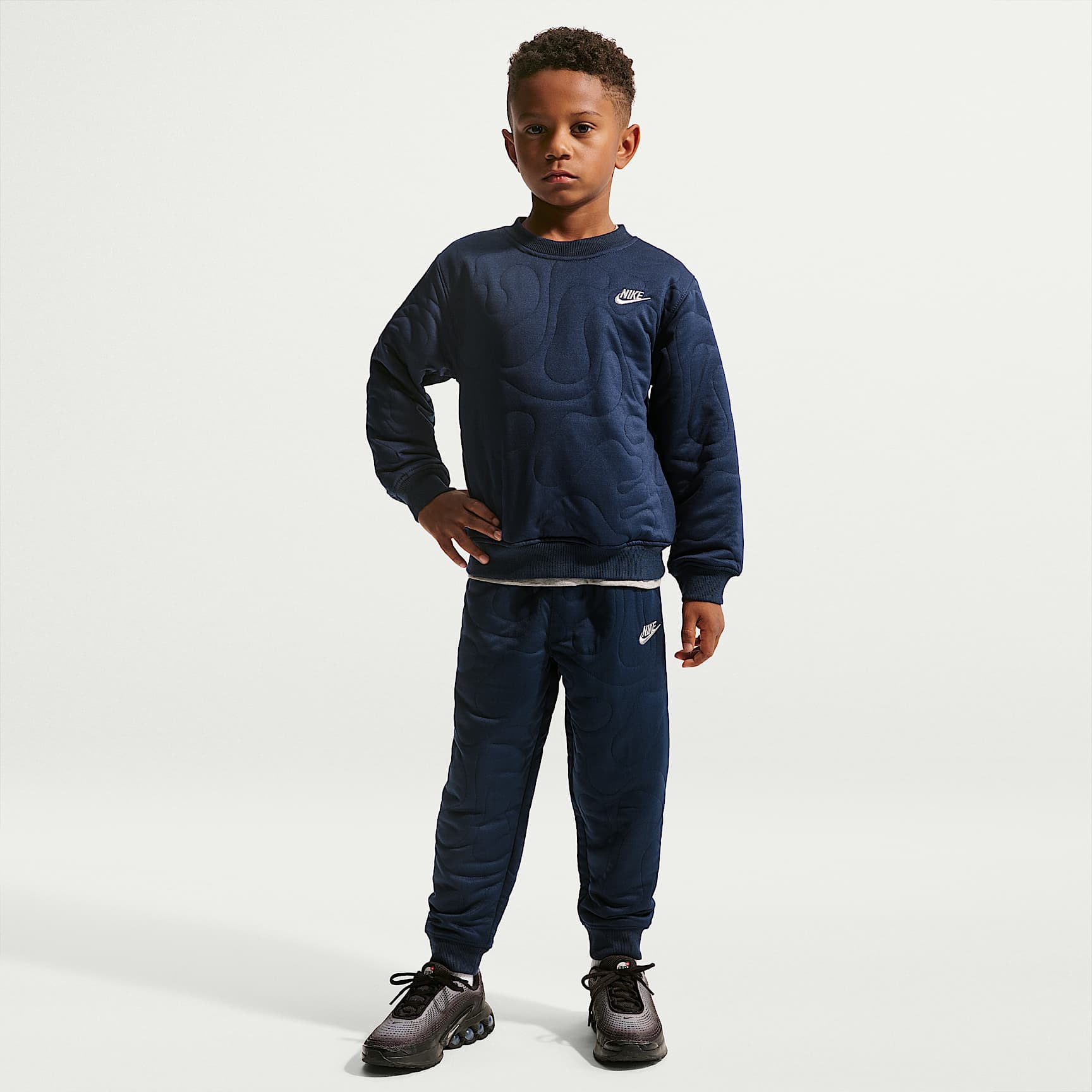 Nike Sportswear Little Kids' Frost Futura 2-Piece Crew Set