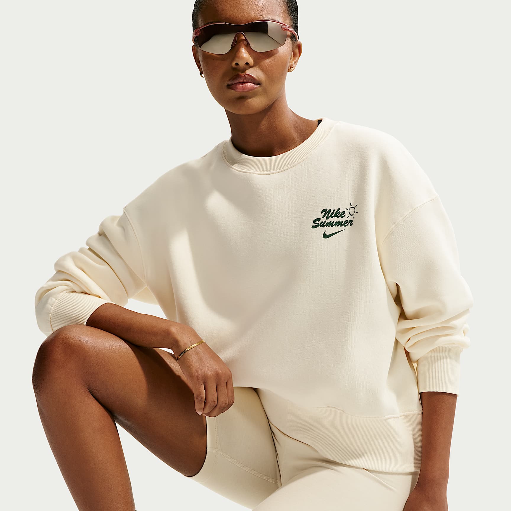 Nike Sportswear Phoenix Fleece oversized sweatshirt met ronde hals voor dames