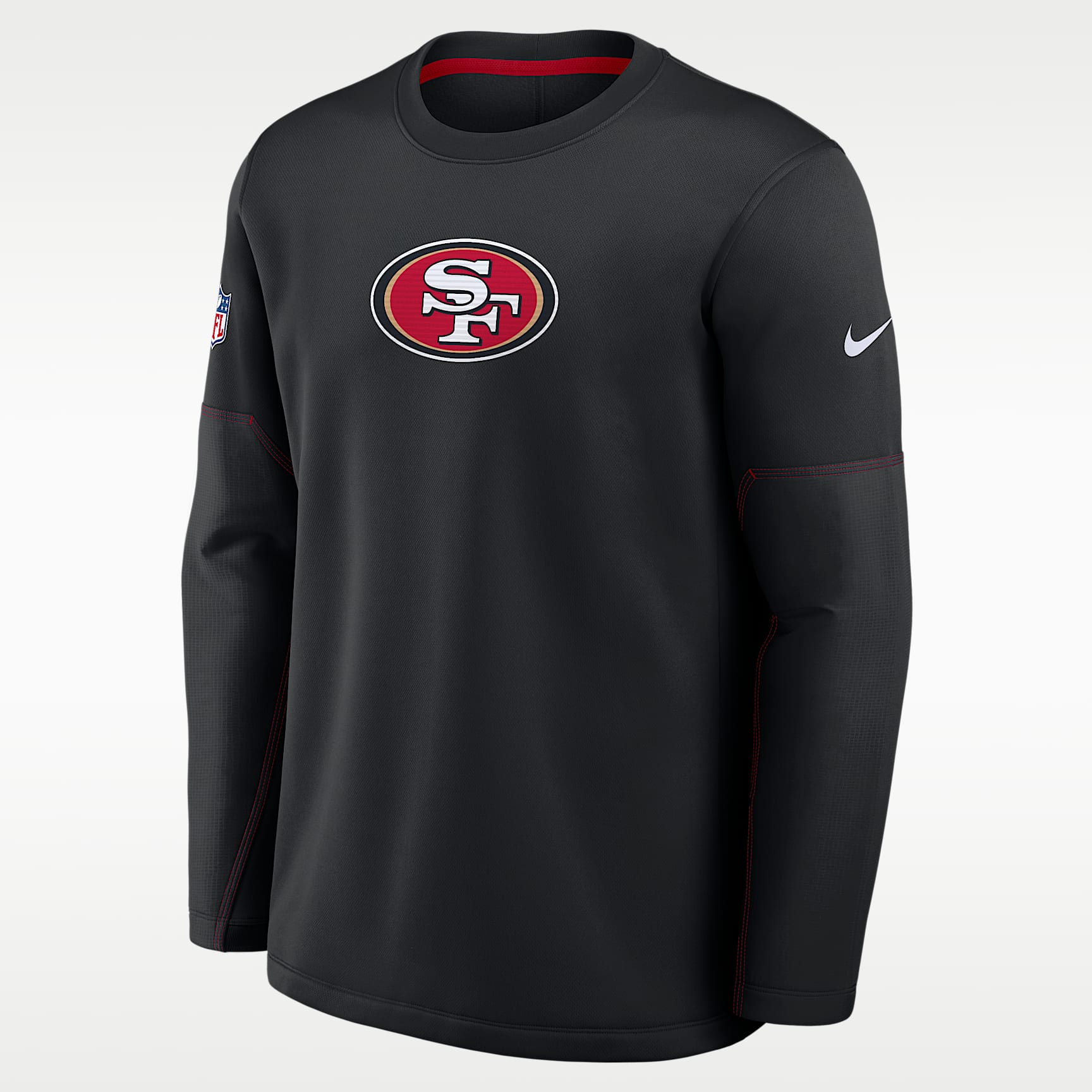 Playera de manga larga Nike Therma-FIT de la NFL para hombre San Francisco 49ers Sideline Coaches