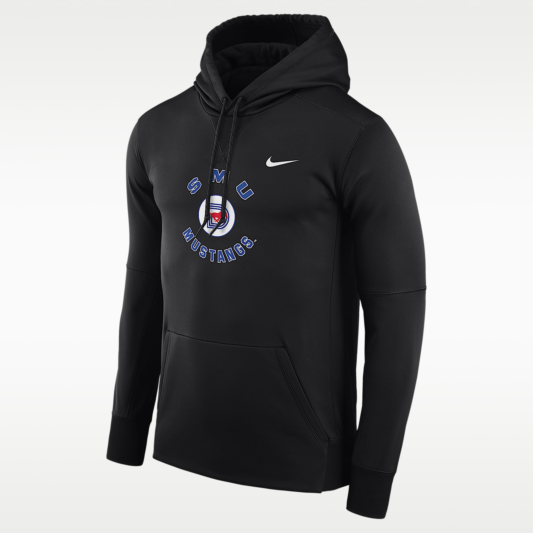 SMU Mustangs Men's Nike Football Therma-FIT College Hoodie