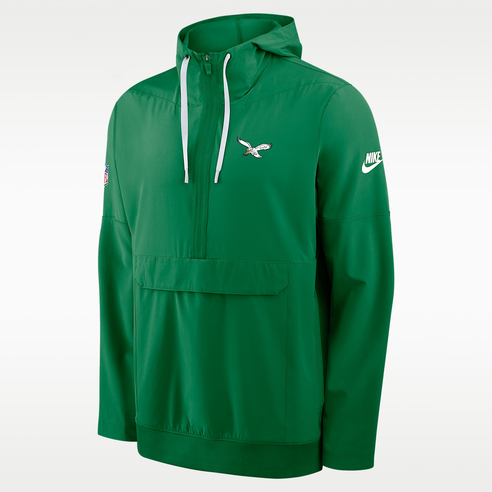 Chamarra con gorro de medio cierre Nike de la NFL para hombre Philadelphia Eagles Alt Anorak